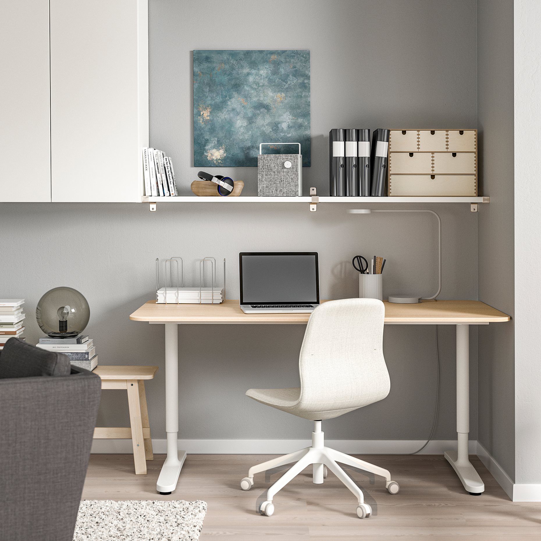 BERGSHULT/GRANHULT, ράφι τοίχου, 160x30 cm, 592.909.41