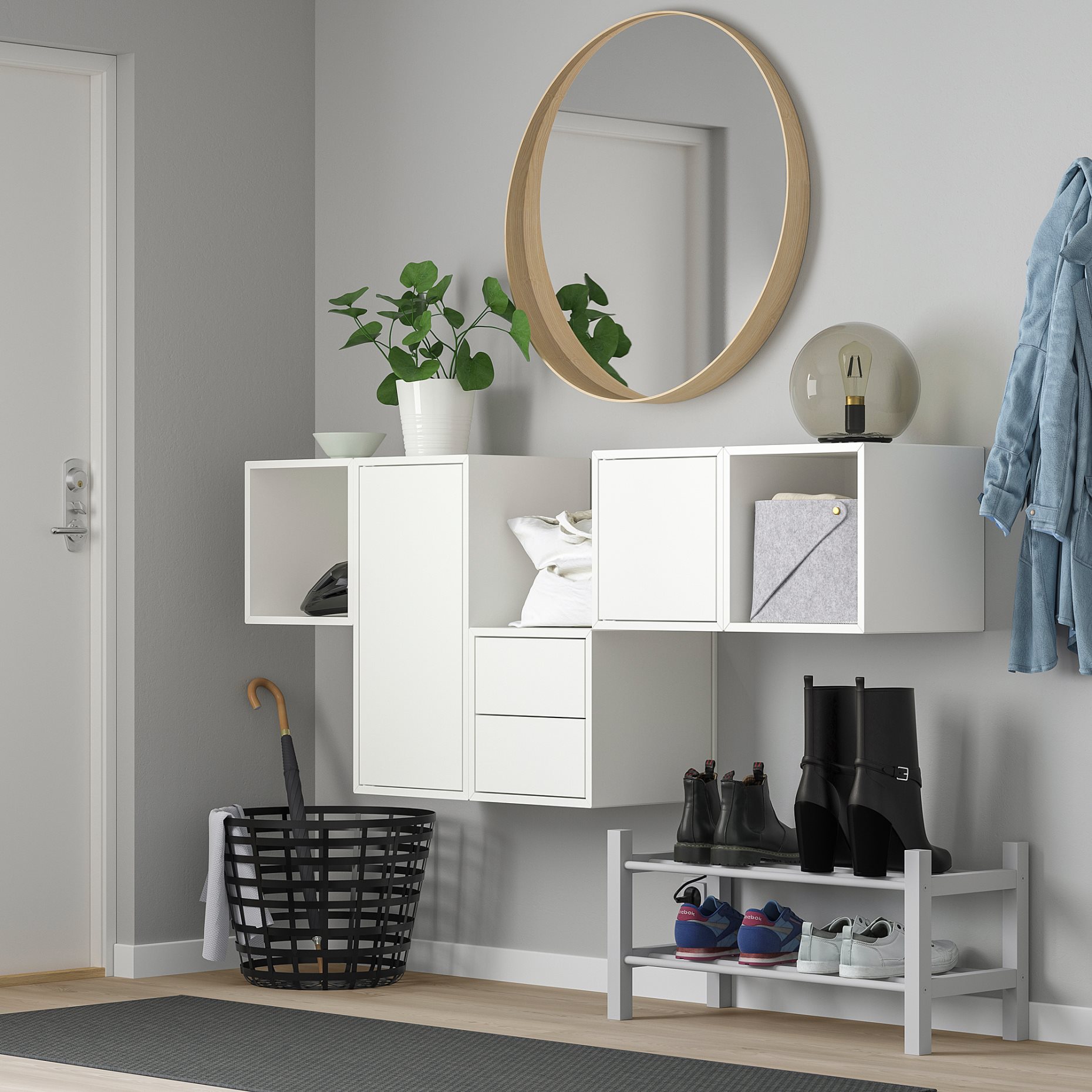 EKET, wall-mounted cabinet combination, 593.293.97