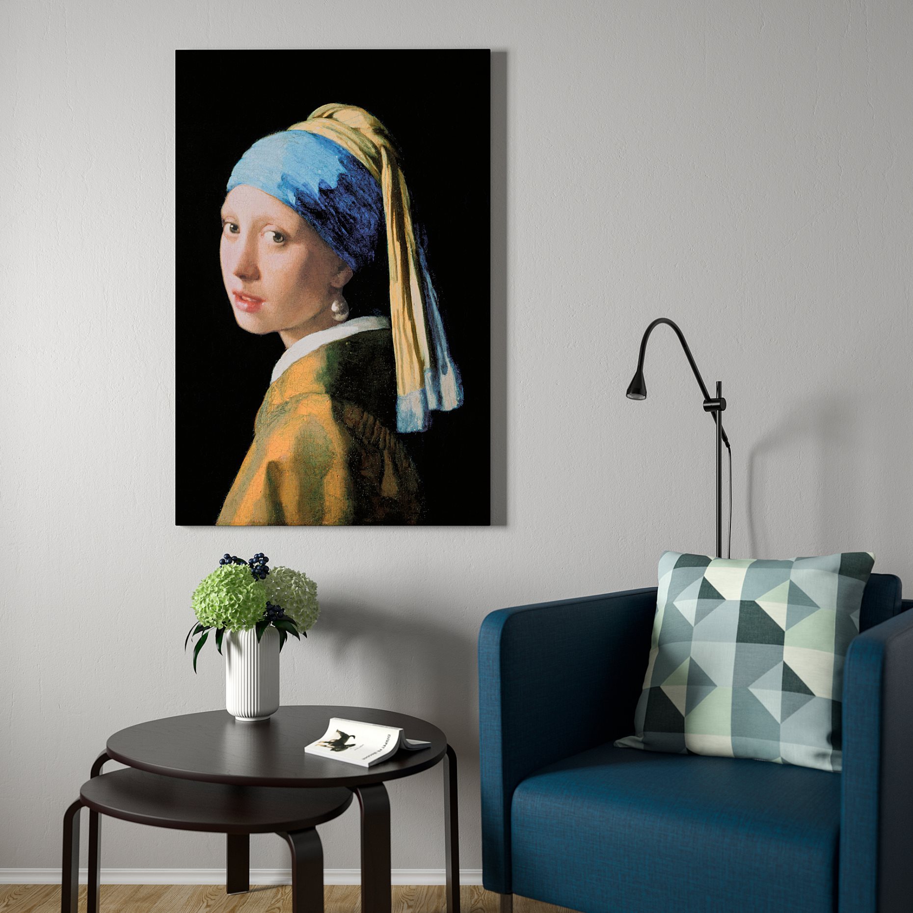 BJÖRKSTA, picture with frame, Girl with a Pearl Earring/78x118 cm, 593.847.32