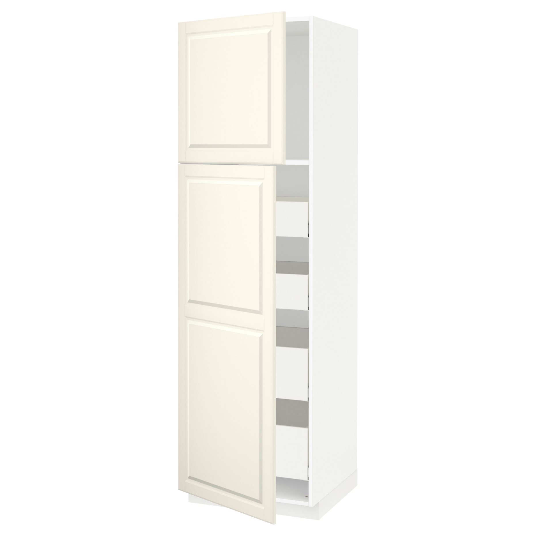 METOD/MAXIMERA, high cabinet with 2 doors/4 drawers, 60x60x200 cm, 594.591.81