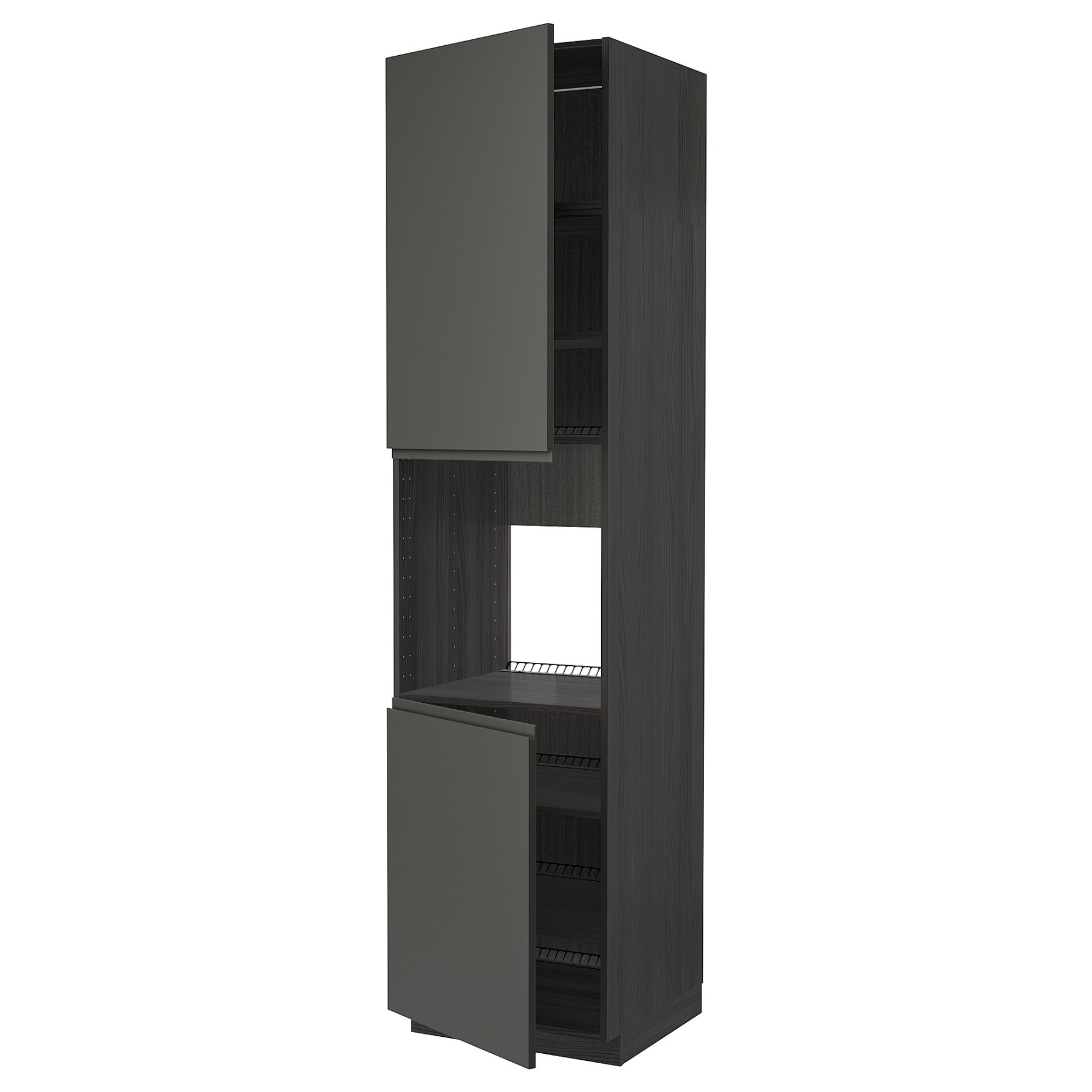 METOD, high cabinet for oven with 2 doors/shelves, 60x60x240 cm, 594.661.91