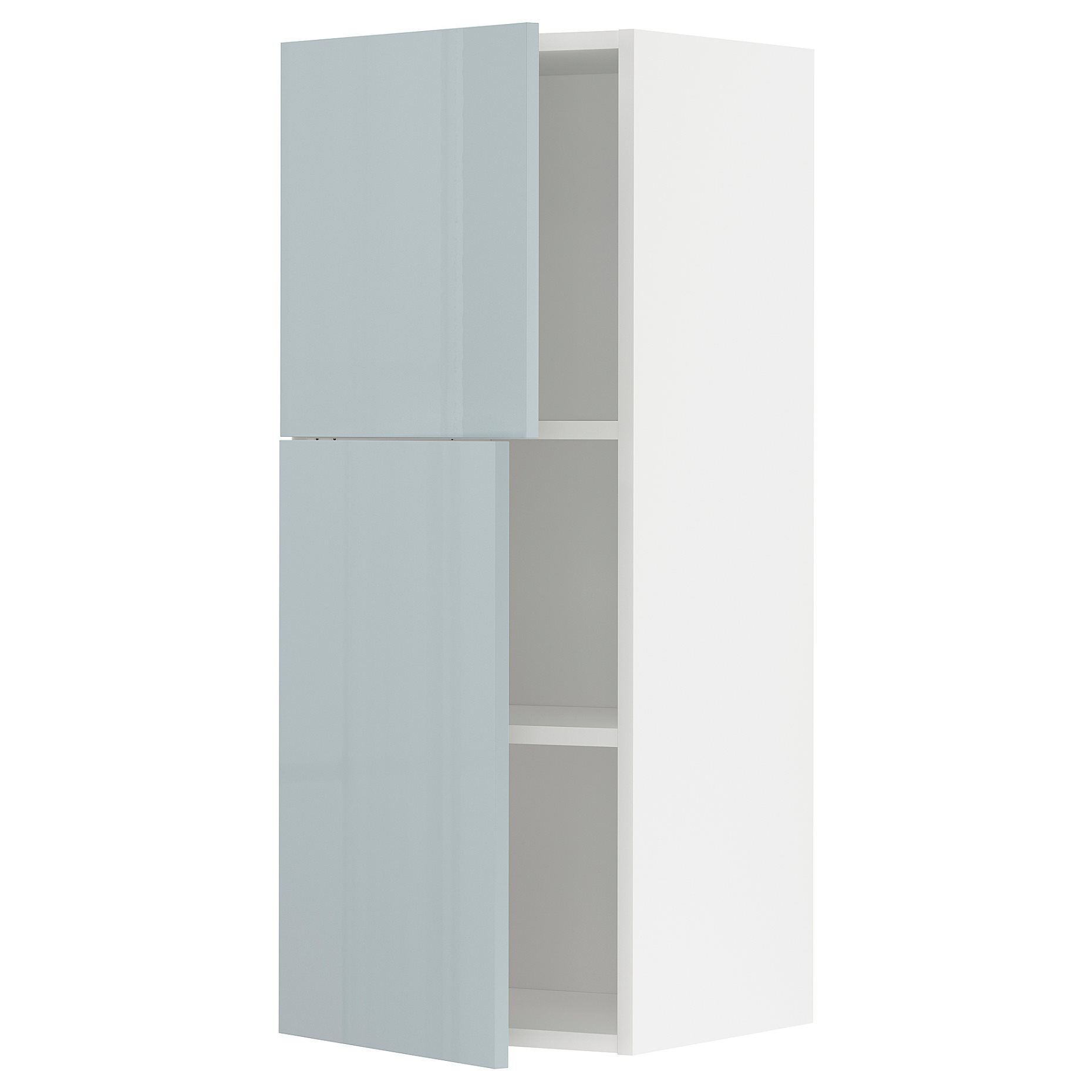 METOD, wall cabinet with shelves/2 doors, 40x100 cm, 594.788.63