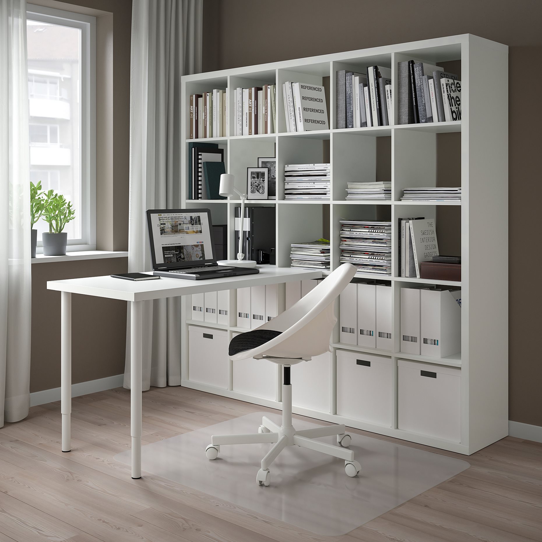 KALLAX/LAGKAPTEN, desk combination, 182x159x182 cm, 594.816.53