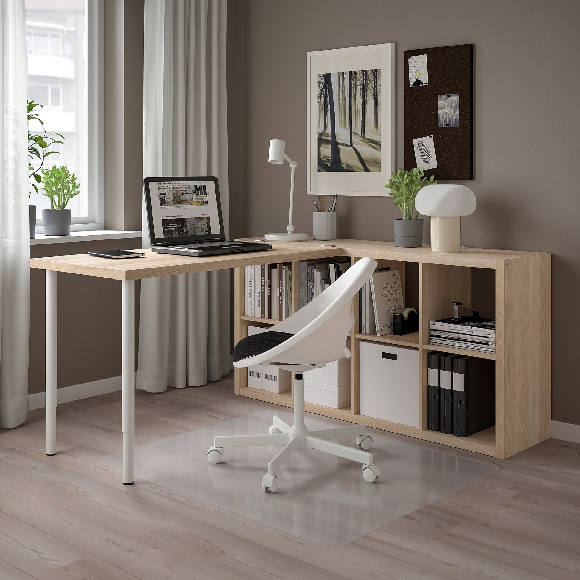 KALLAX/LAGKAPTEN, desk combination, 77x159x147 cm, 594.816.67