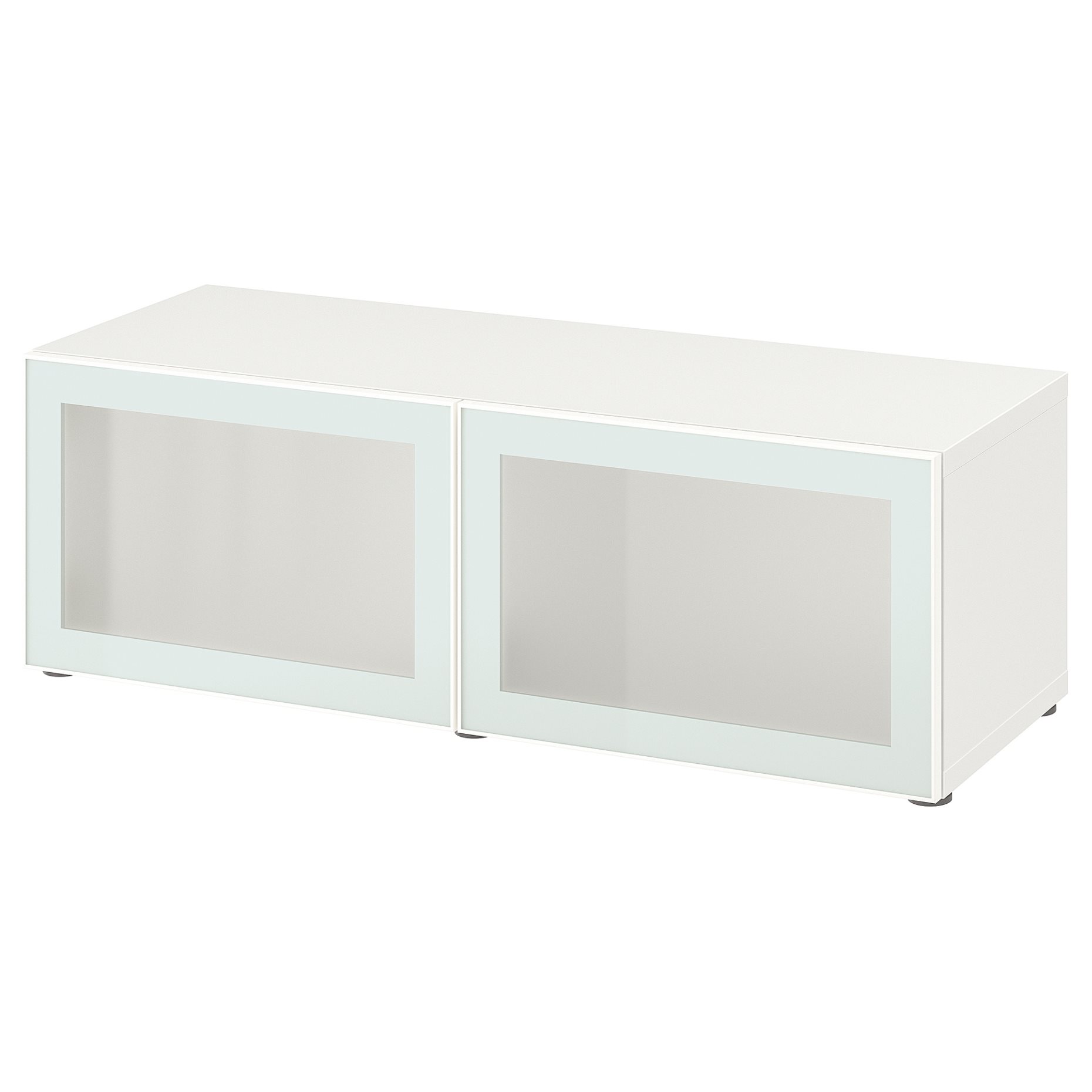 BESTÅ, shelf unit with doors, 120x42x38 cm, 594.891.64