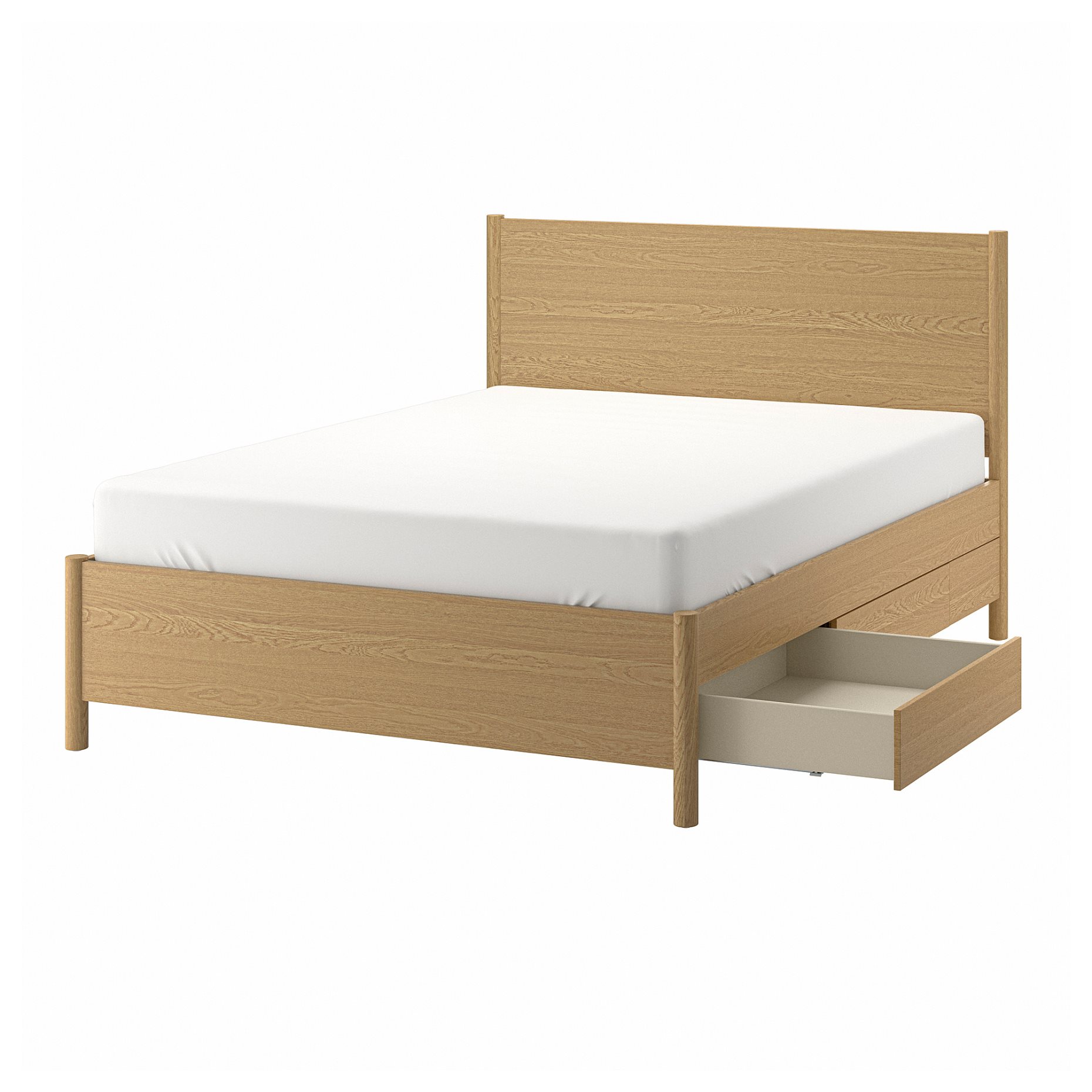 TONSTAD, bed frame with storage, 160x200 cm, 594.966.64