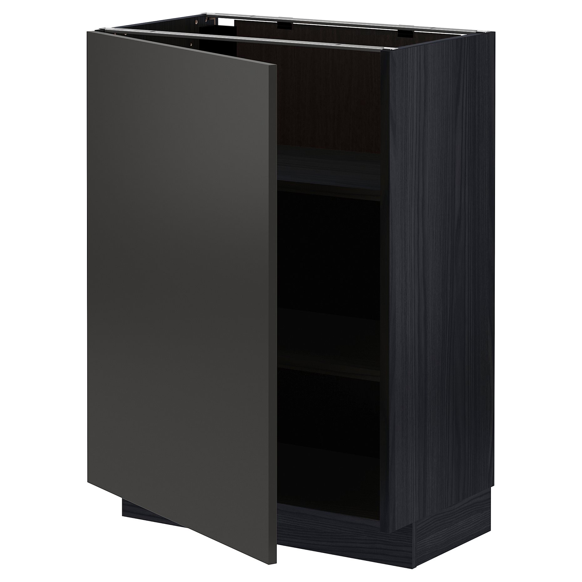 METOD, base cabinet with shelves, 60x37 cm, 594.986.20