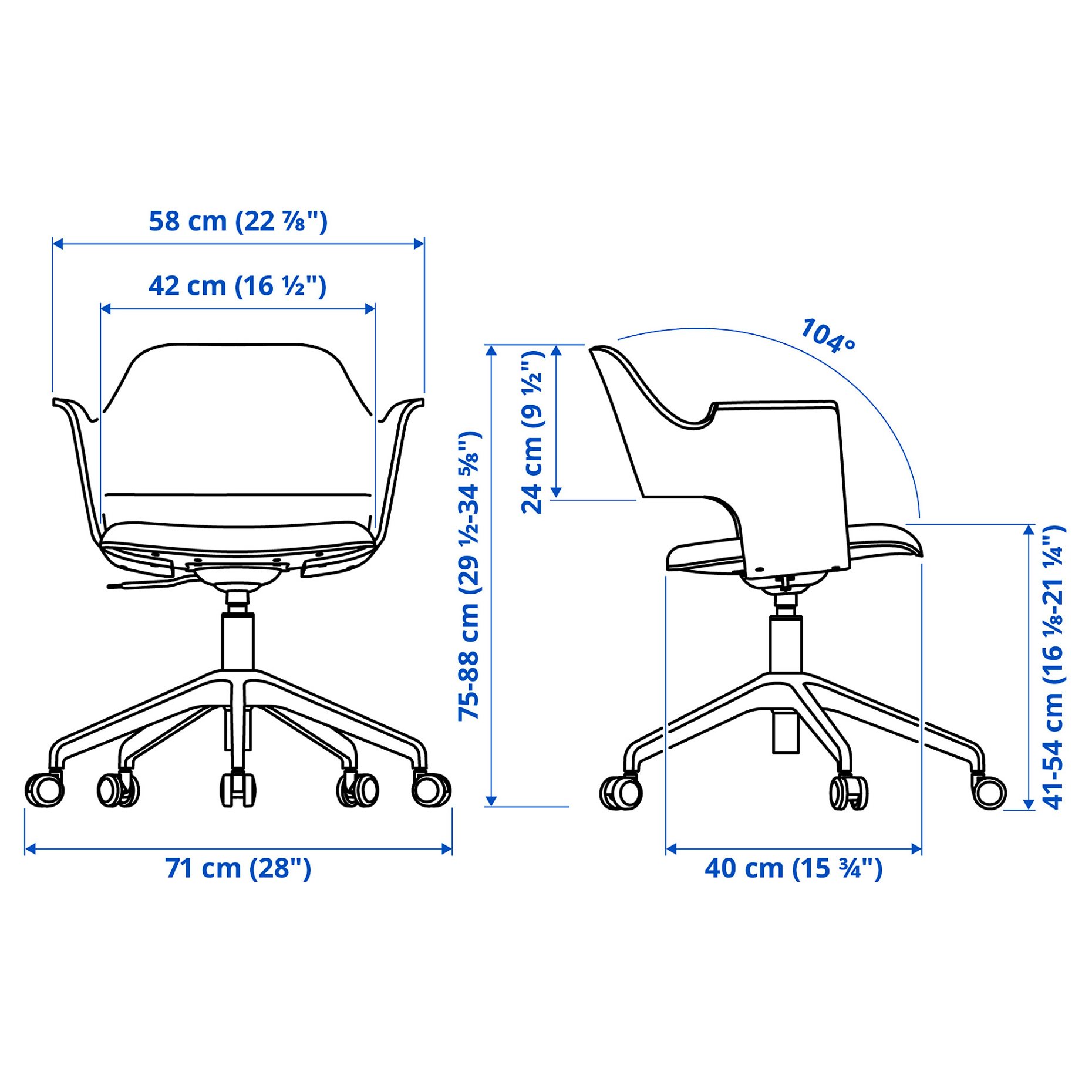 RIDSPÖ/FJÄLLBERGET, desk and chair, 595.027.83