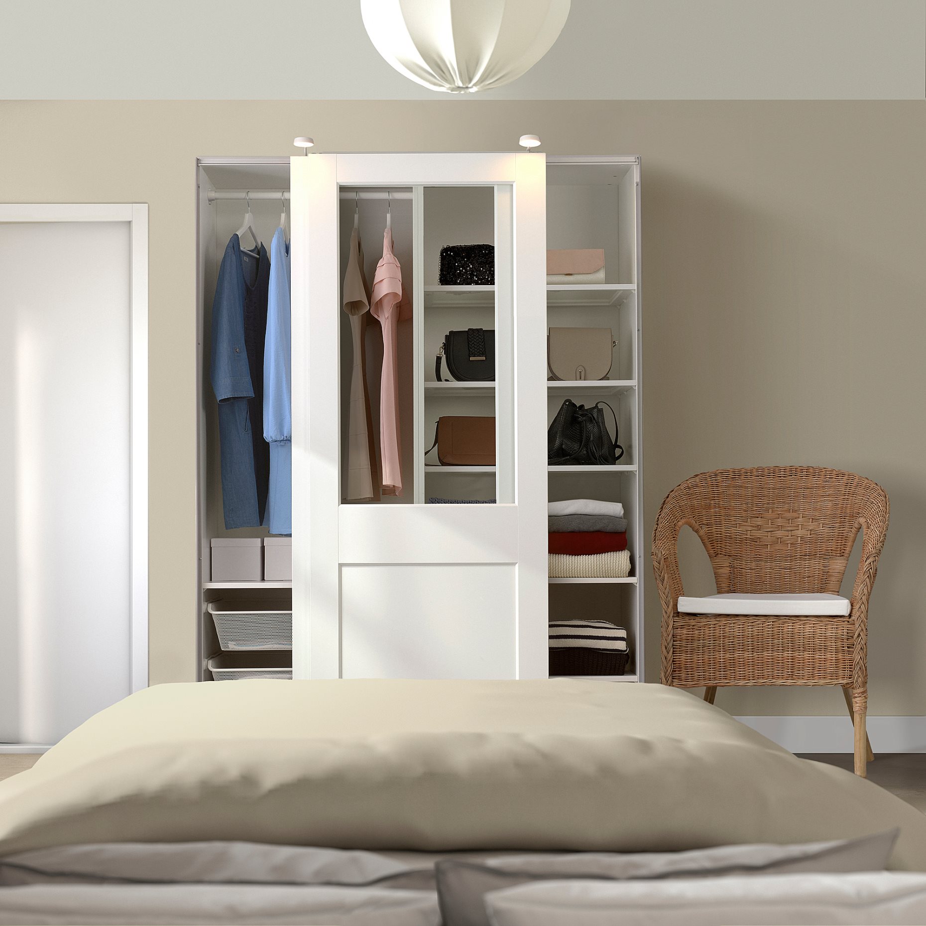 PAX/GRIMO, wardrobe combination, 150x66x201 cm, 595.031.79