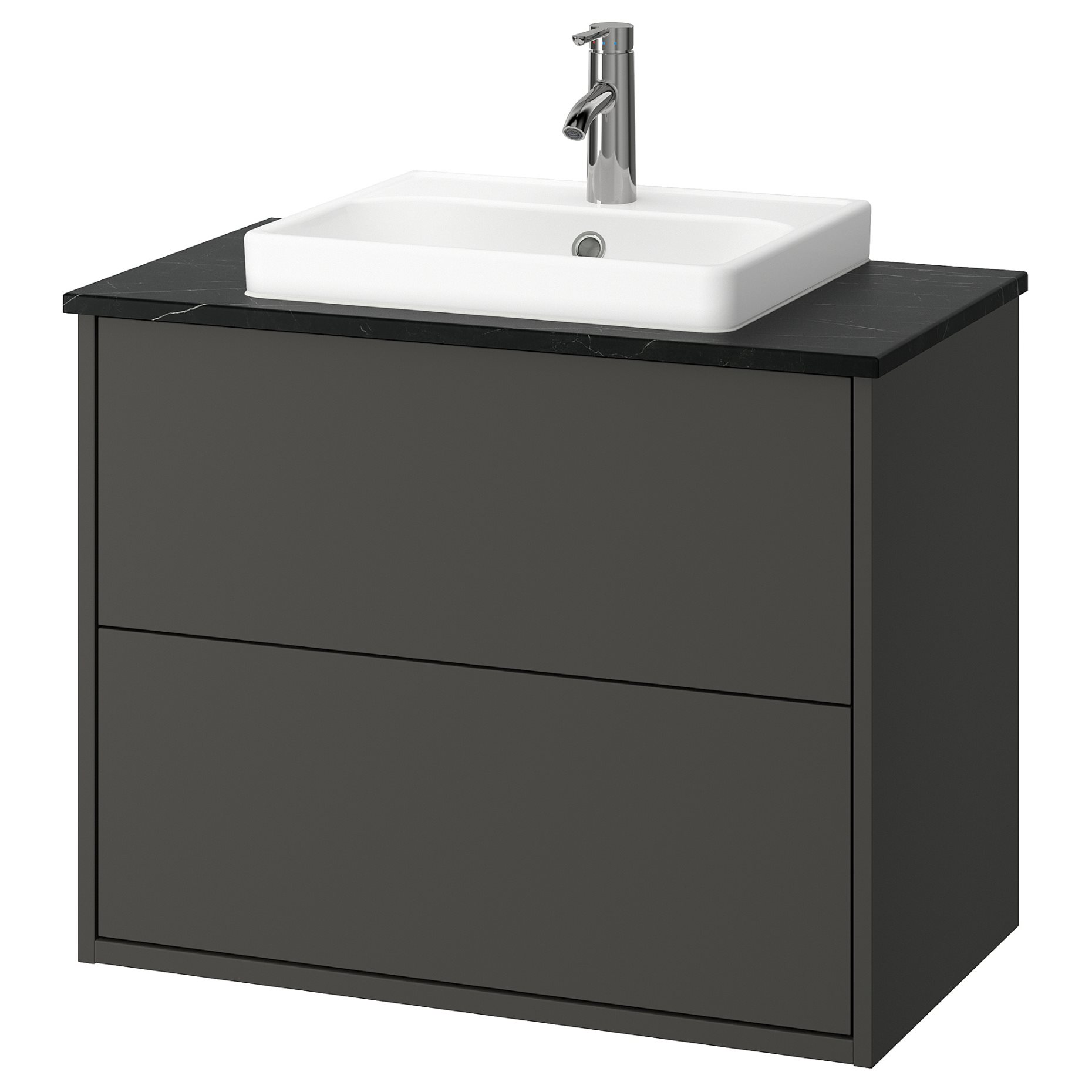 HAVBACK/ORRSJON, wash-stand with drawers/wash-basin/tap, 82x49x71 cm, 595.213.76