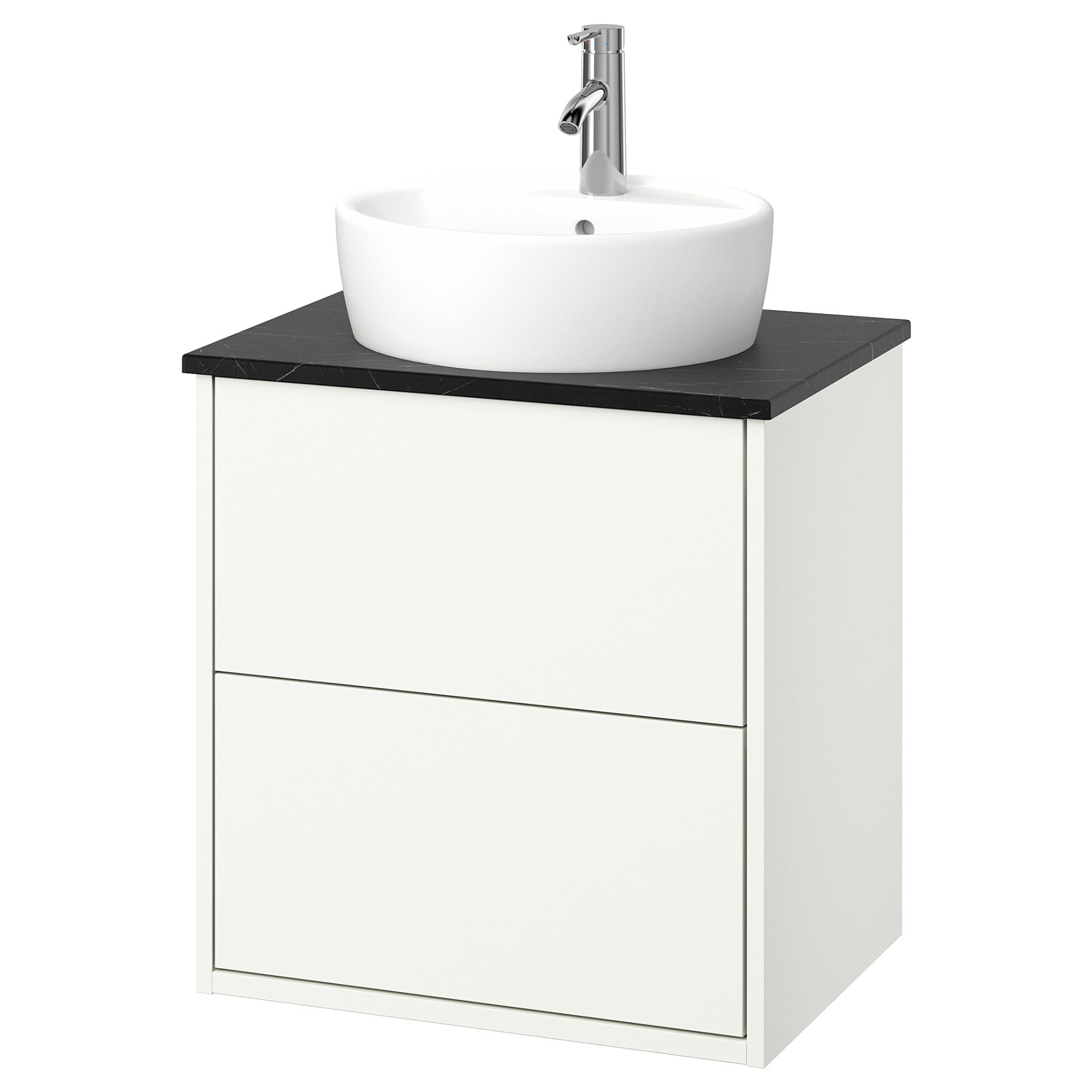 HAVBACK/TORNVIKEN, wash-stand with drawers/wash-basin/tap, 62x49x79 cm, 595.215.26