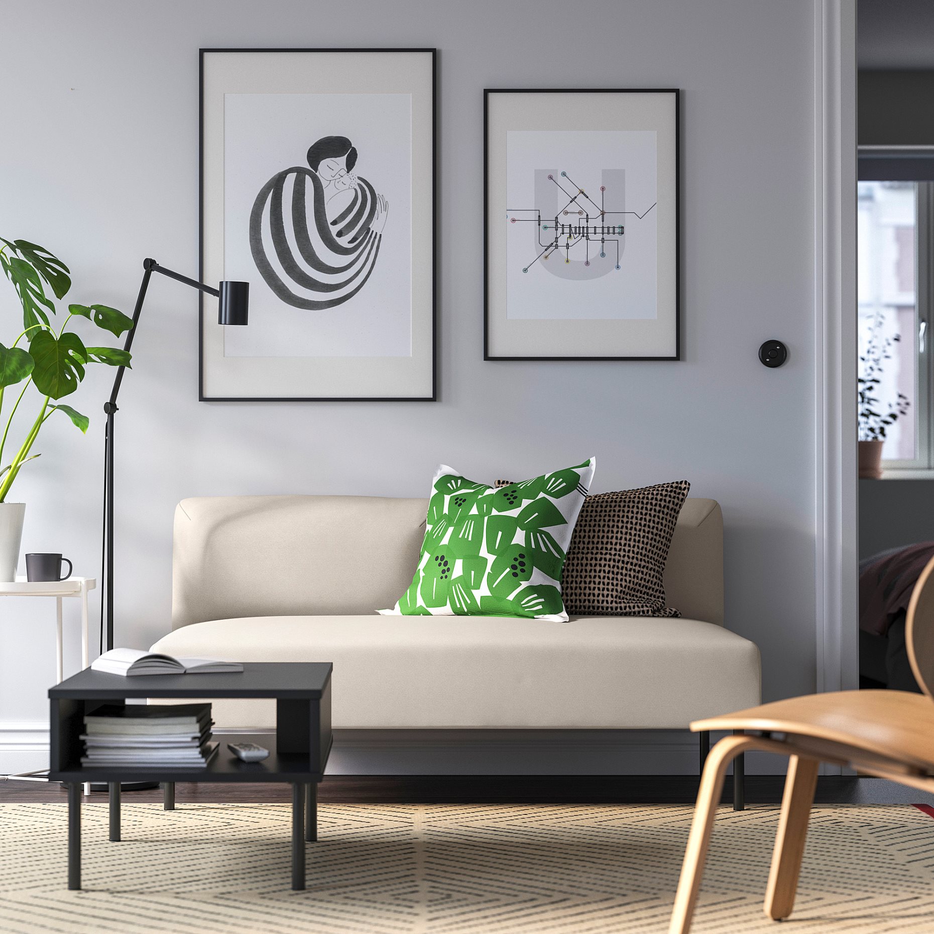 LILLEHEM, μονάδα 2θέσιο κάθισμα, 595.360.14