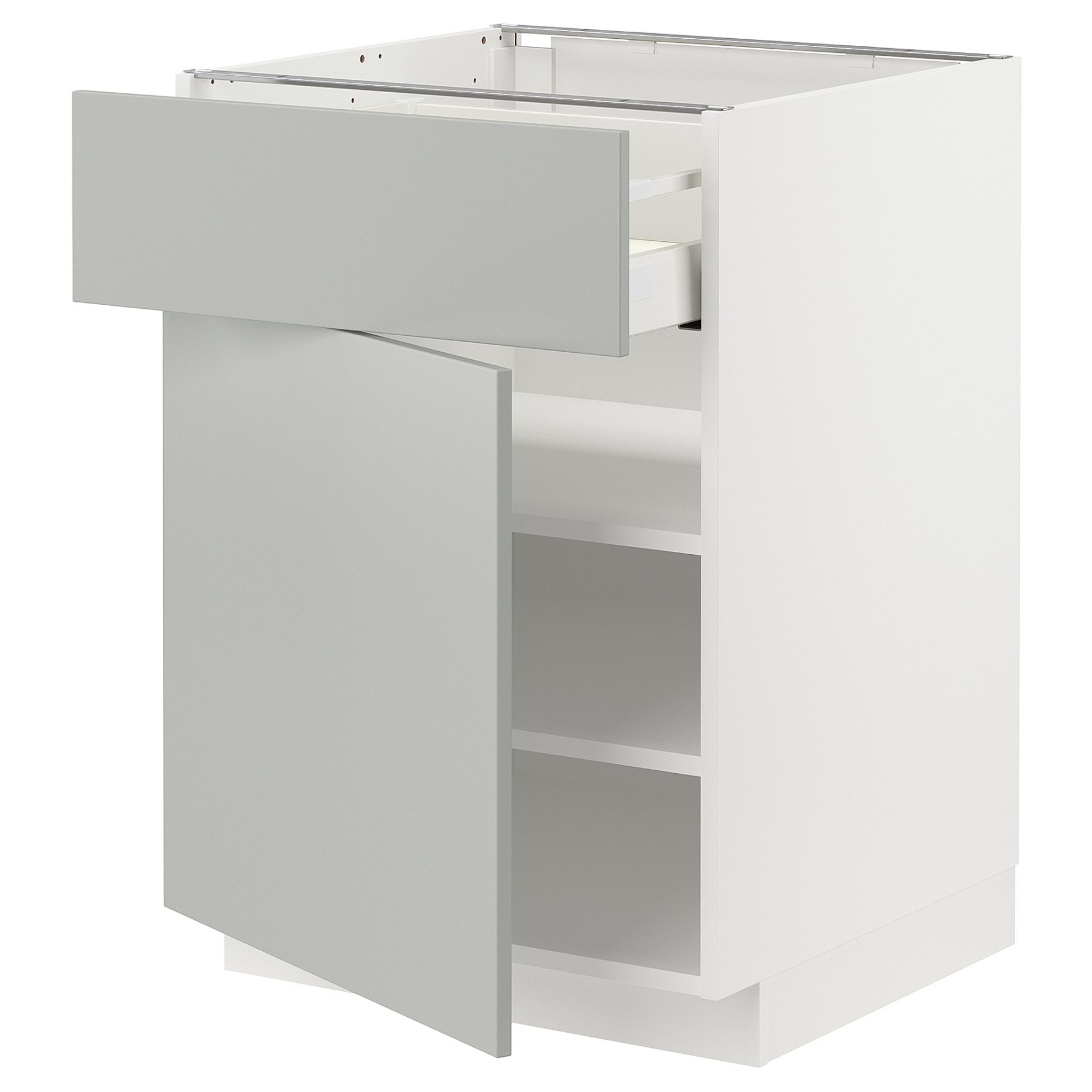 METOD, base cabinet with drawer/door, 60x60 cm, 595.393.95