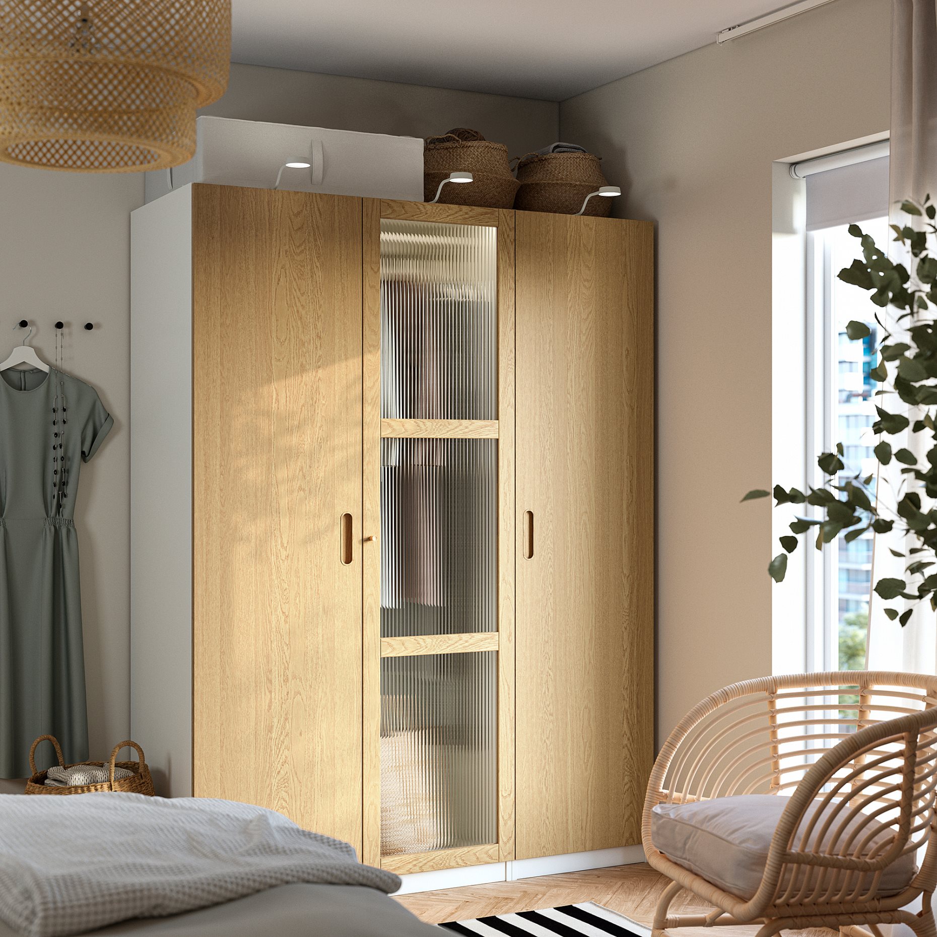 PAX/TONSTAD, wardrobe combination, 150x60x201 cm, 595.490.40