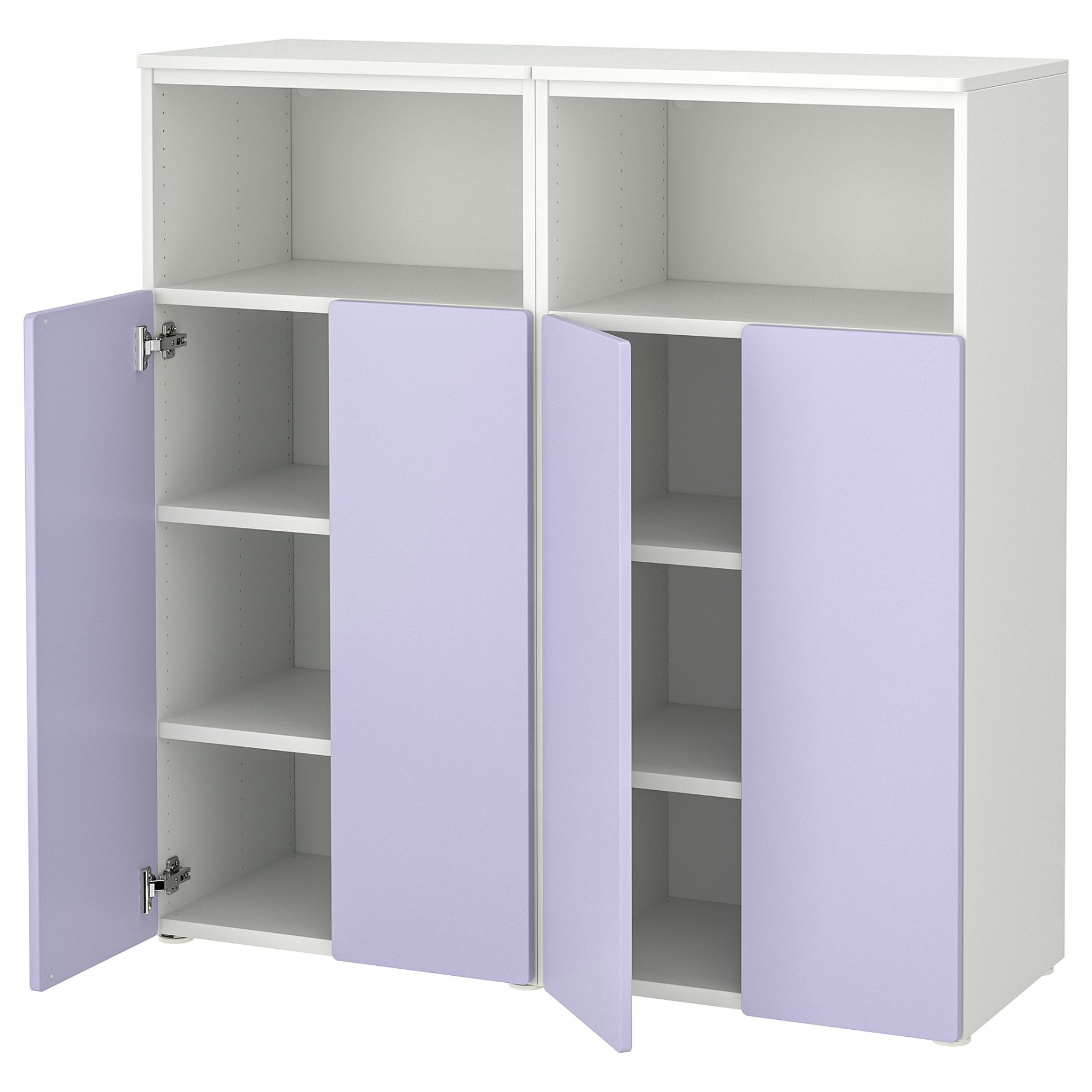 SMASTAD/PLATSA, storage combination with 6 shelves, 120x42x123 cm, 595.496.29