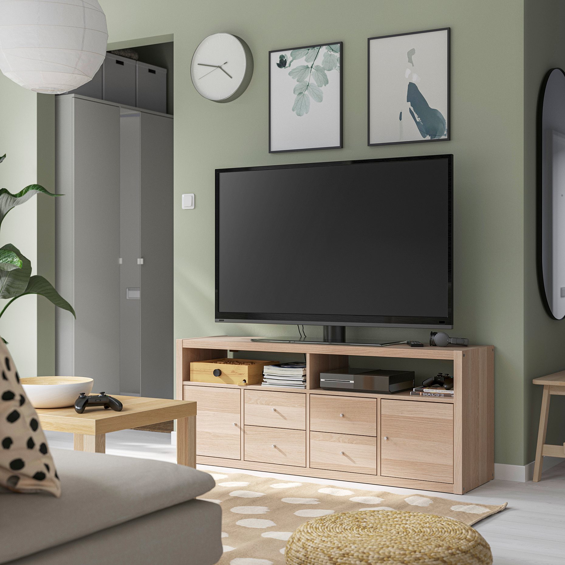 LYNGOR, TV storage combination, 147x39x60 cm, 595.606.74