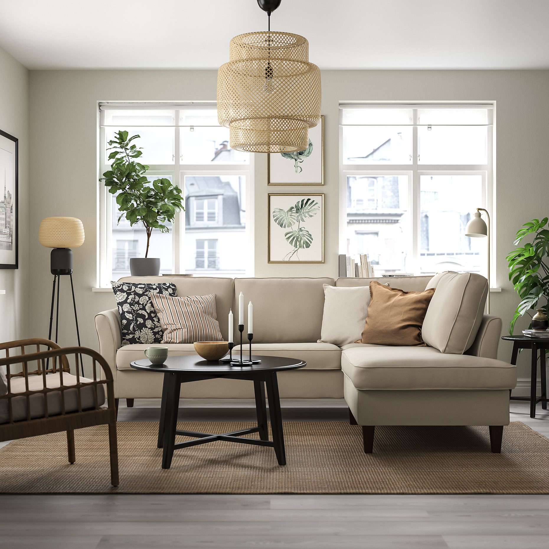 EKHOLMA, corner sofa, 4-seat with open end, 595.629.70