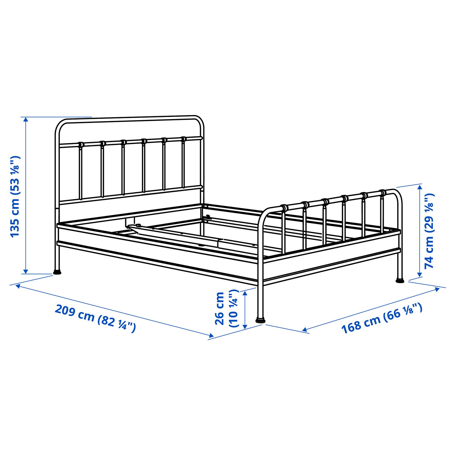 STJARNO, bed frame, 160x200 cm, 595.634.46