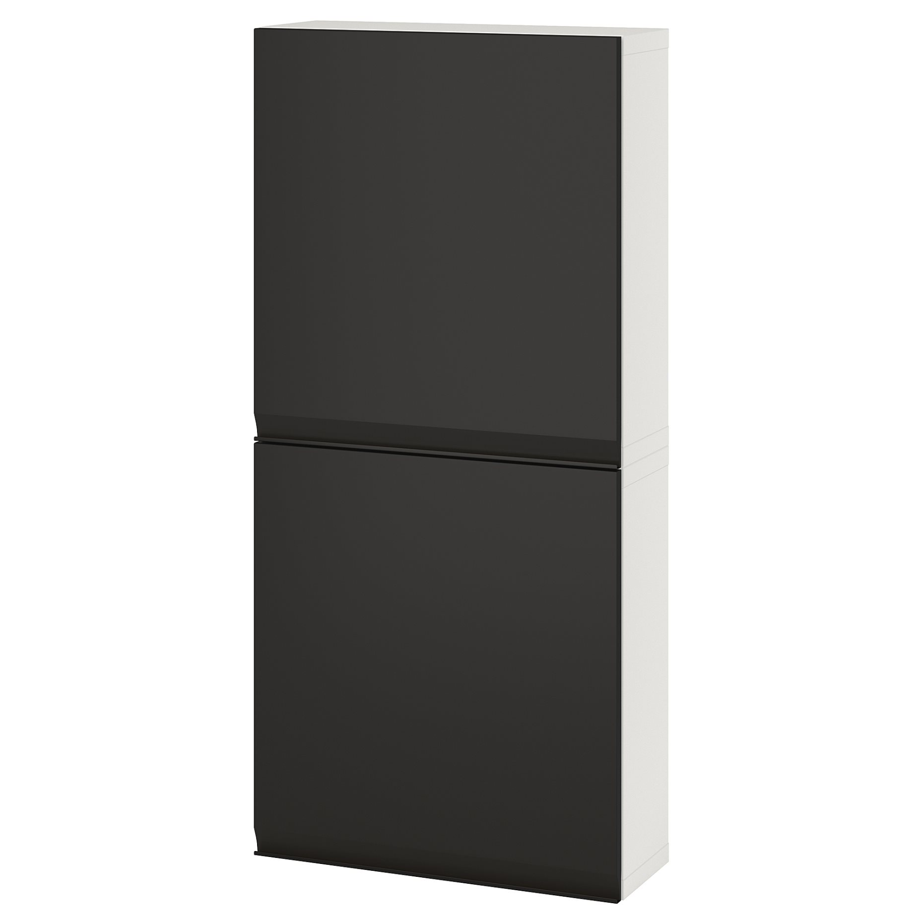 BESTÅ, wall cabinet with 2 doors, 60x22x128 cm, 595.693.49