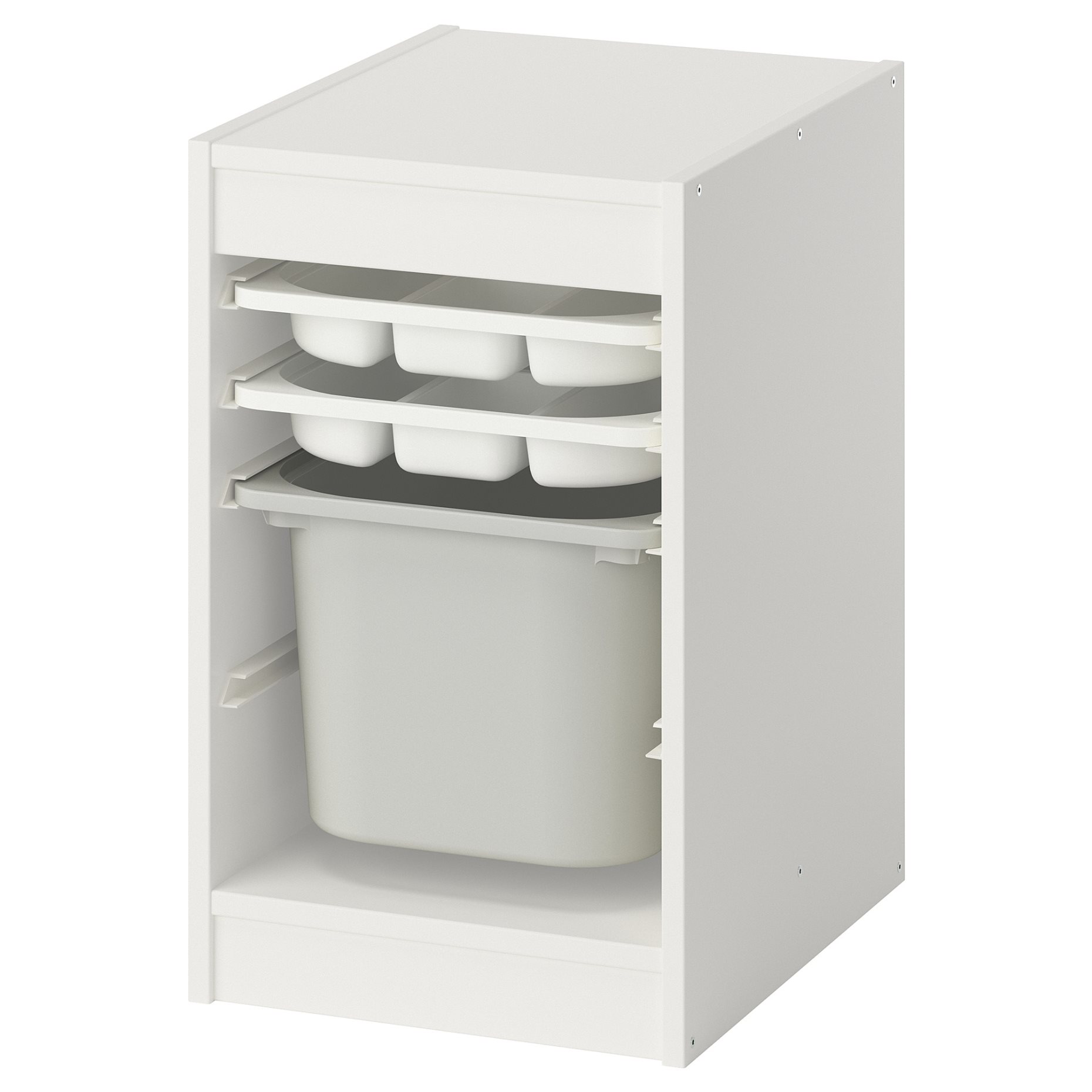 TROFAST, storage combination with boxes/trays, 34x44x56 cm, 595.732.28