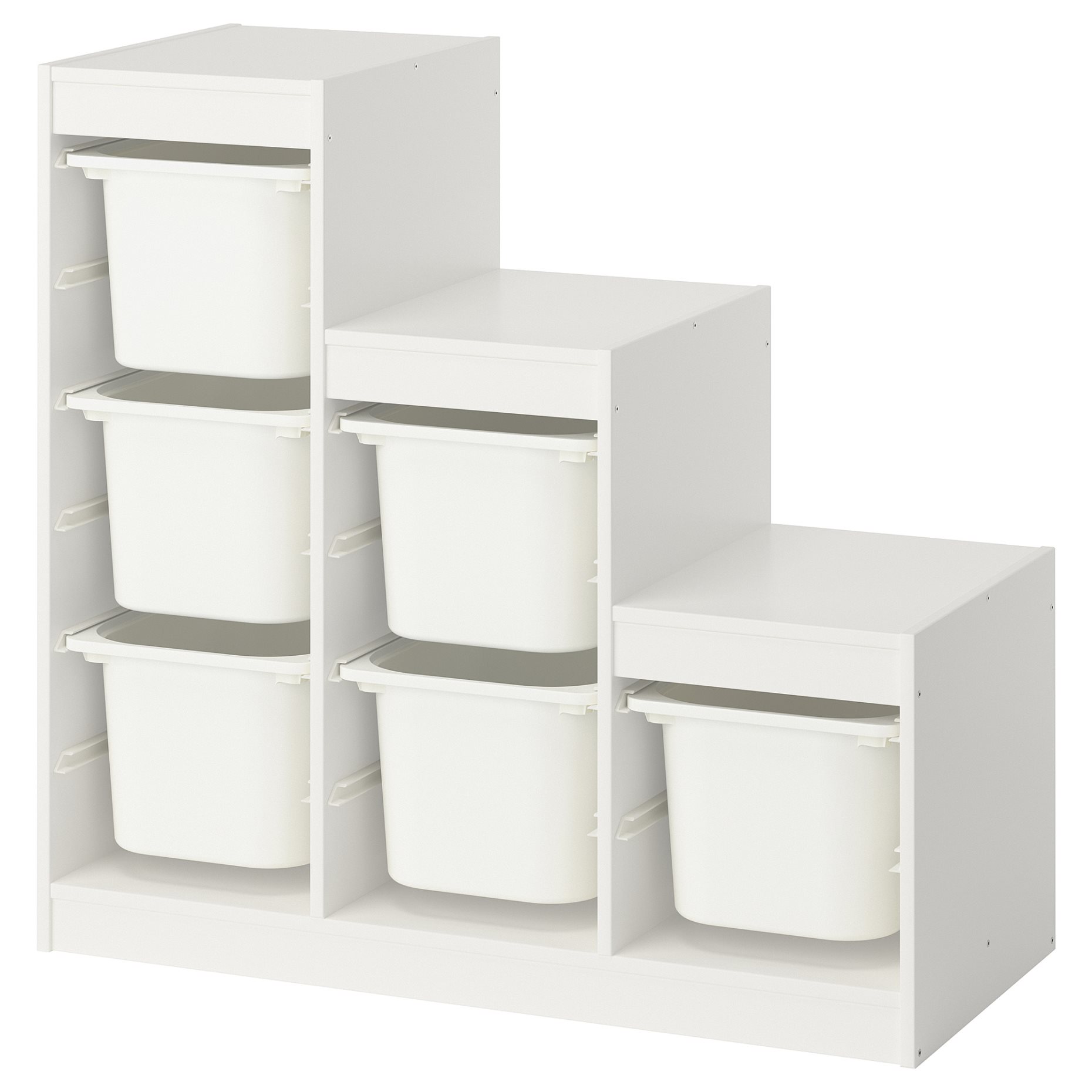 TROFAST, storage combination with boxes, 99x44x94 cm, 595.733.13