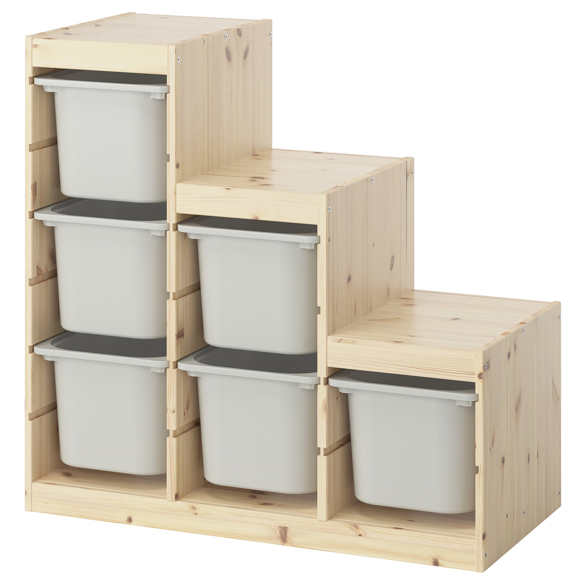 TROFAST, storage combination with boxes, 94x44x91 cm, 595.736.00