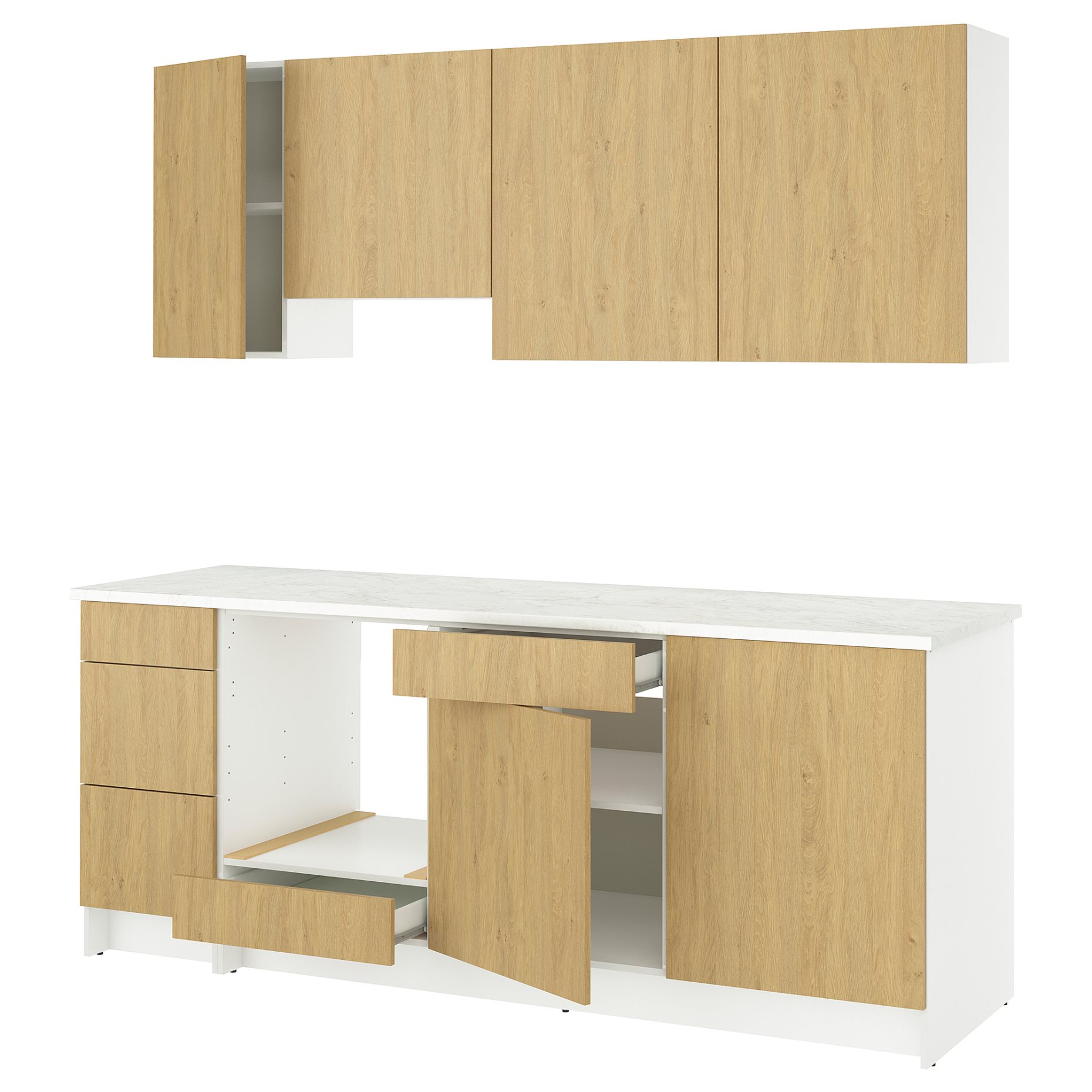 KNOXHULT, κουζίνα, 220x61x220 cm, 595.811.29