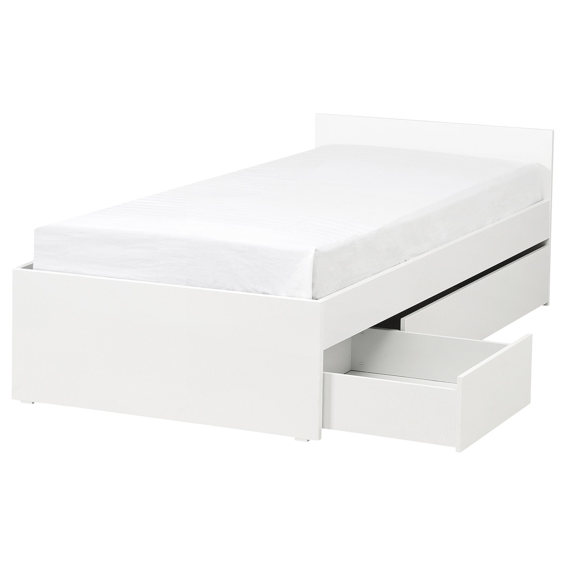 VIHALS, bed frame with 2 storage boxes, 90x200 cm, 595.819.83