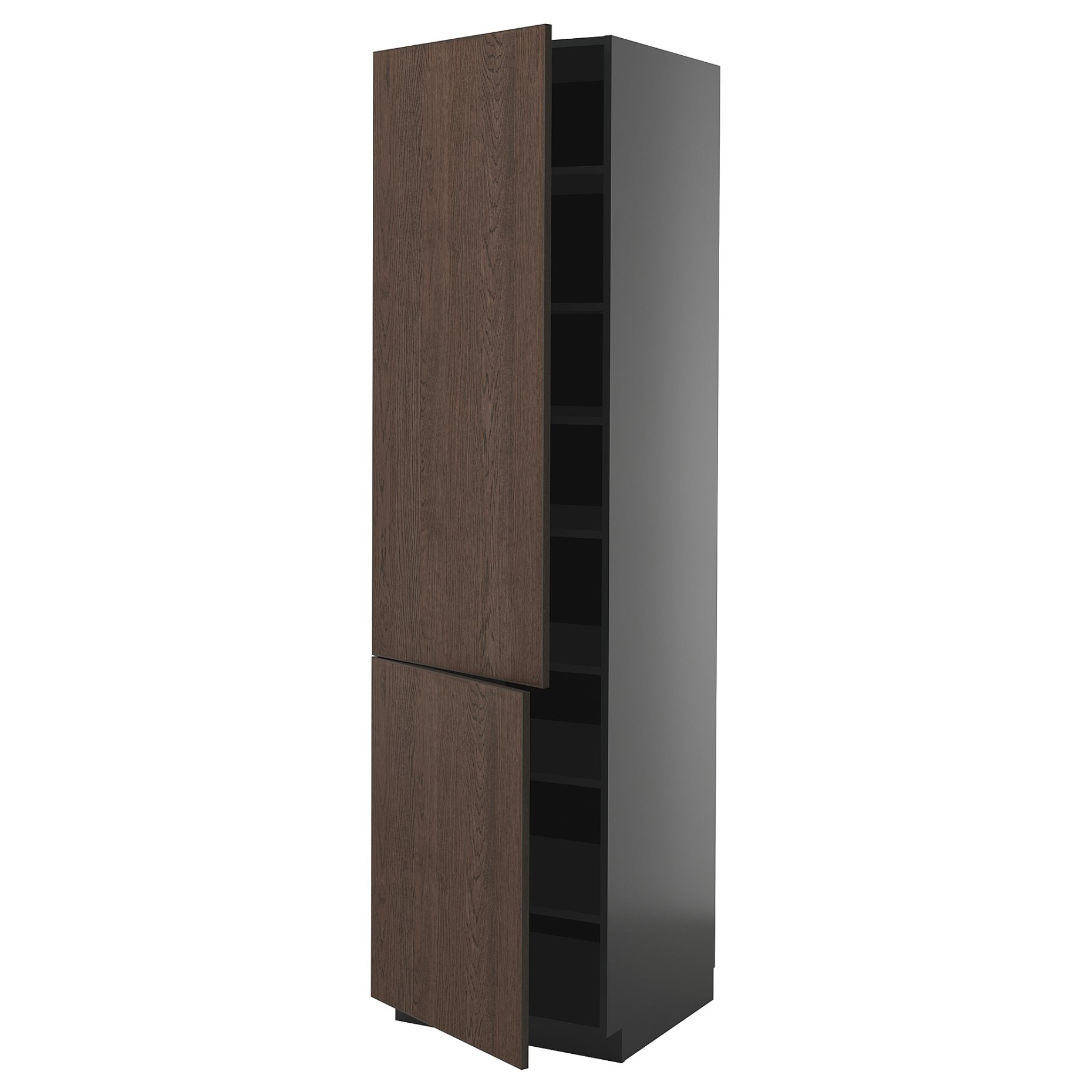 METOD, high cabinet with shelves/2 doors, 60x60x220 cm, 595.896.44