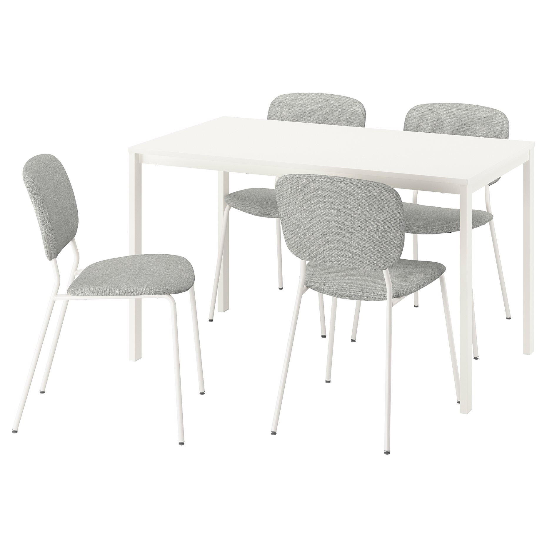 VIHALS, table and 4 chairs, 125x74 cm, 595.899.36