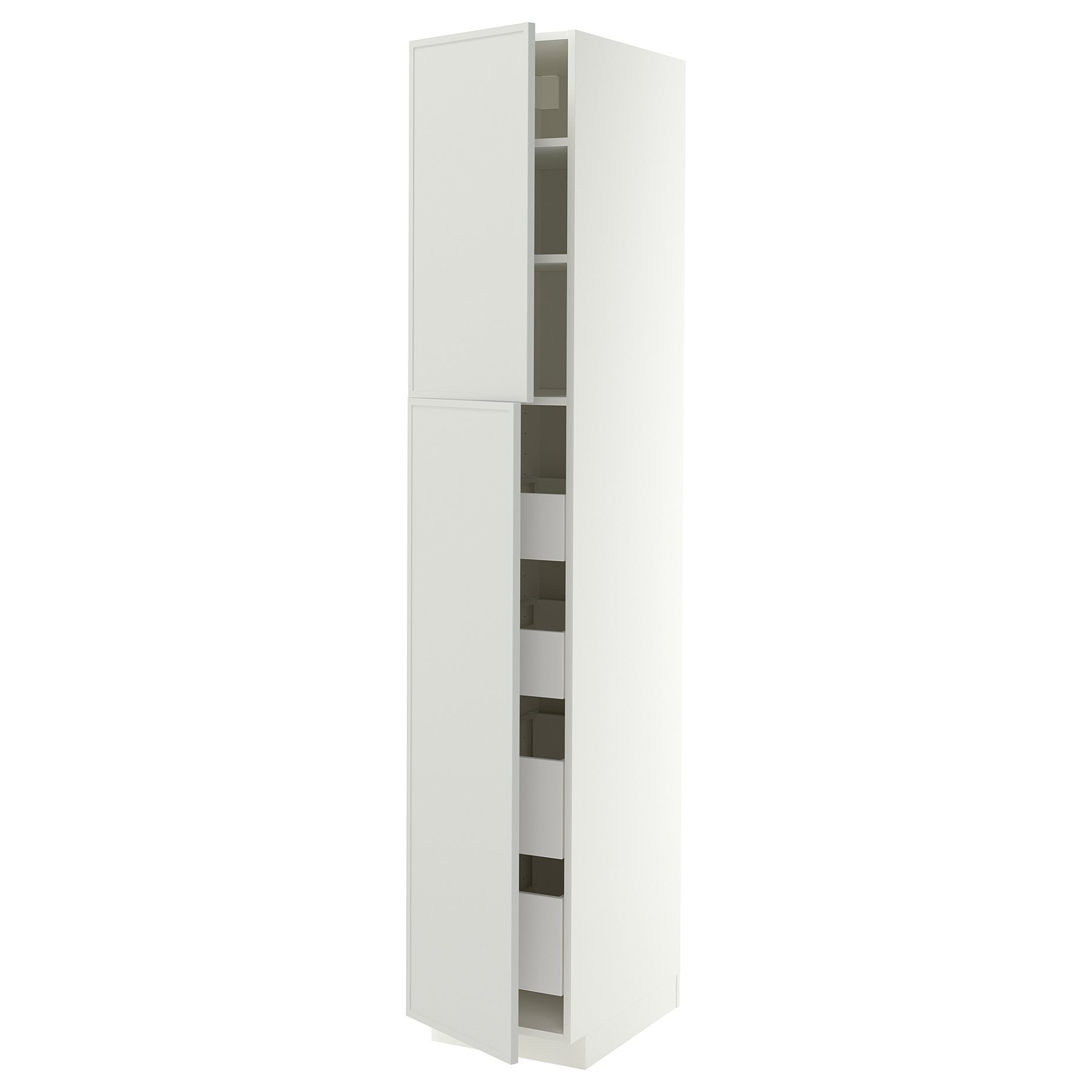 METOD, high cabinet with 2 doors/4 drawers, 40x60x220 cm, 596.047.48
