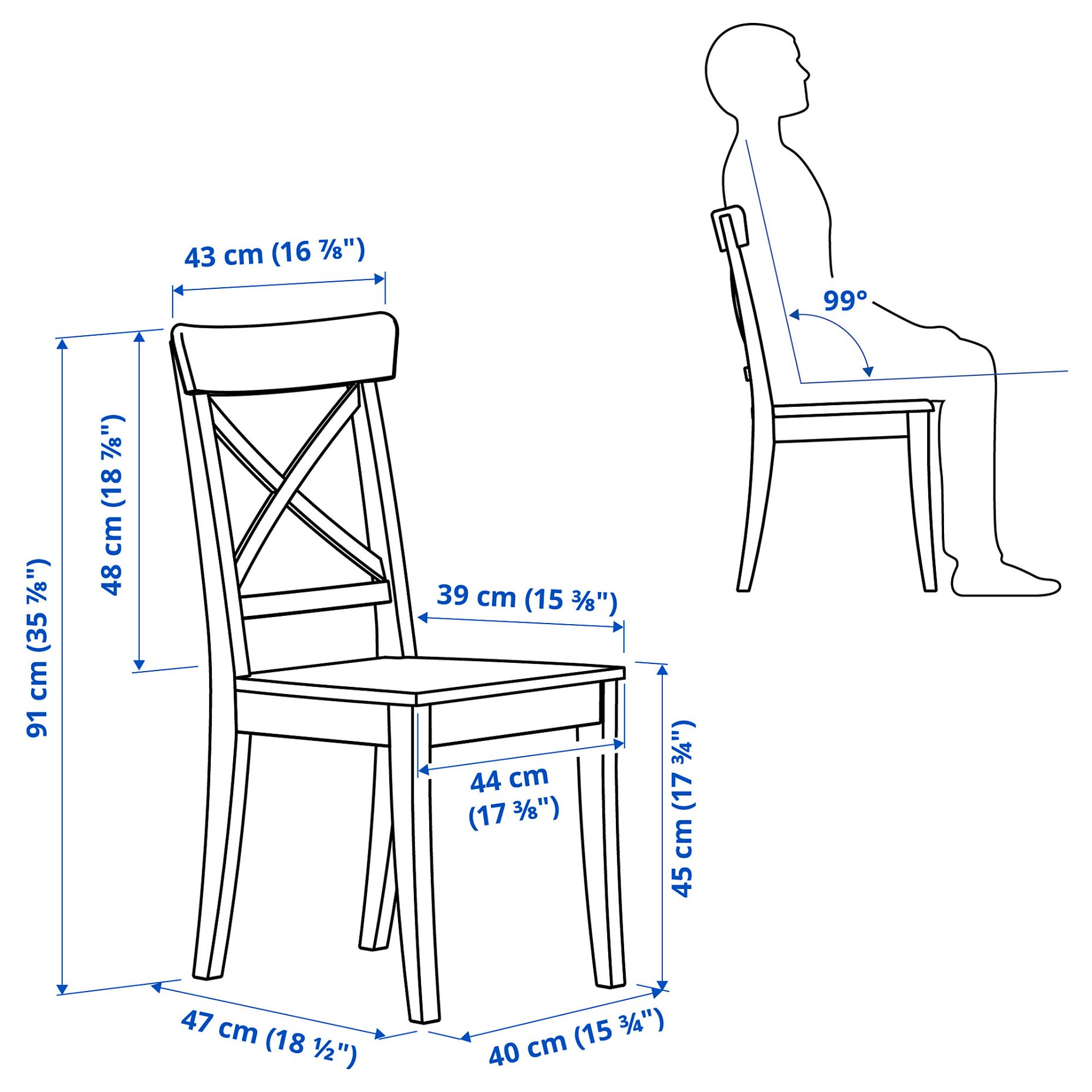 ROSENTORP, table and 4 chairs, 110/155 cm, 596.101.22