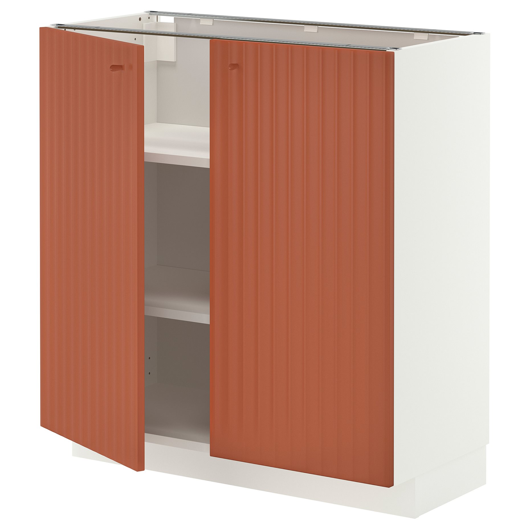 METOD, base cabinet with shelves/2 doors, 80x37 cm, 596.119.04