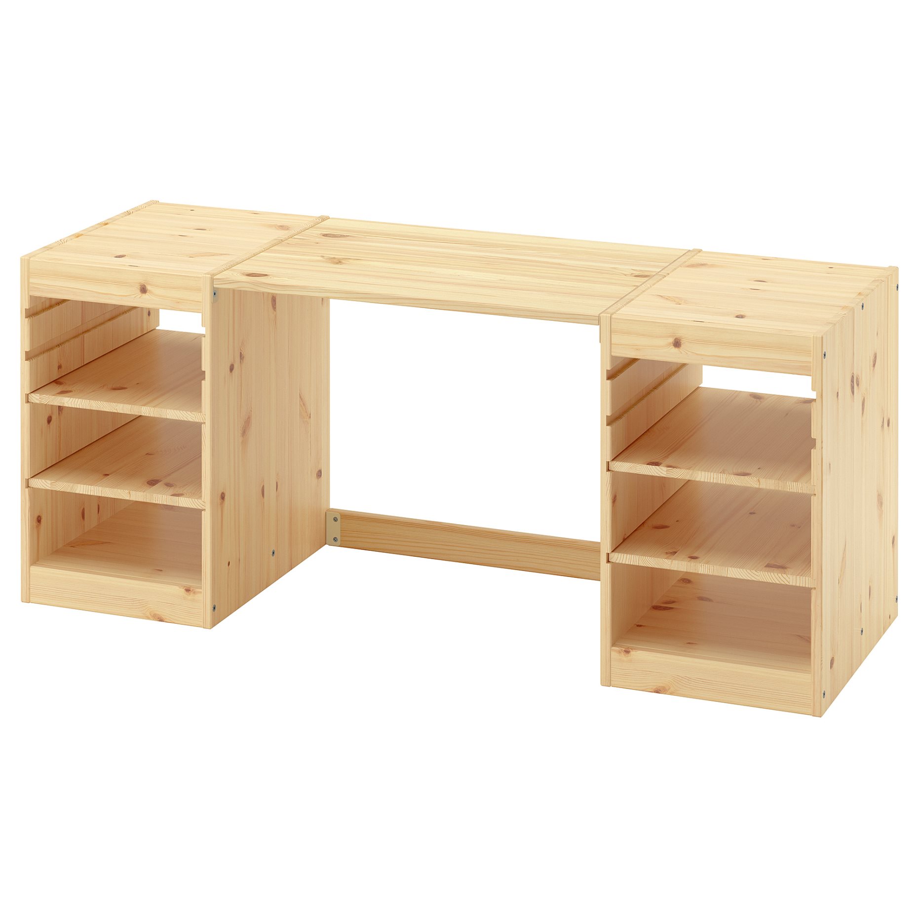 TROFAST, desk with shelves, 124x44x52 cm, 596.139.36
