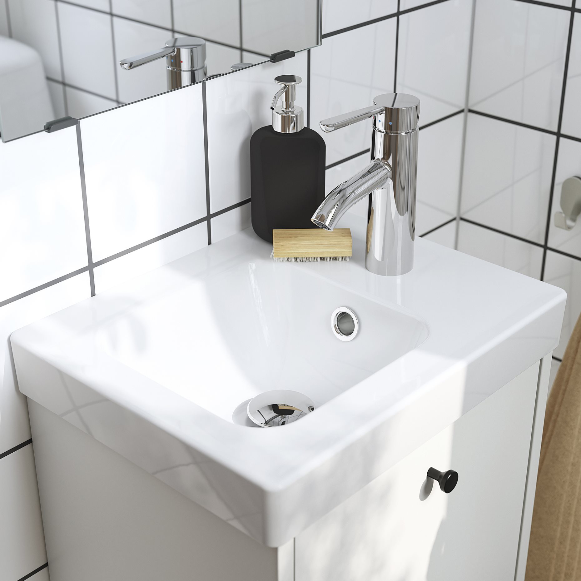 HAVBACK/ORRSJON, wash-stand with drawers/wash-basin, 42x34x69 cm, 596.293.91