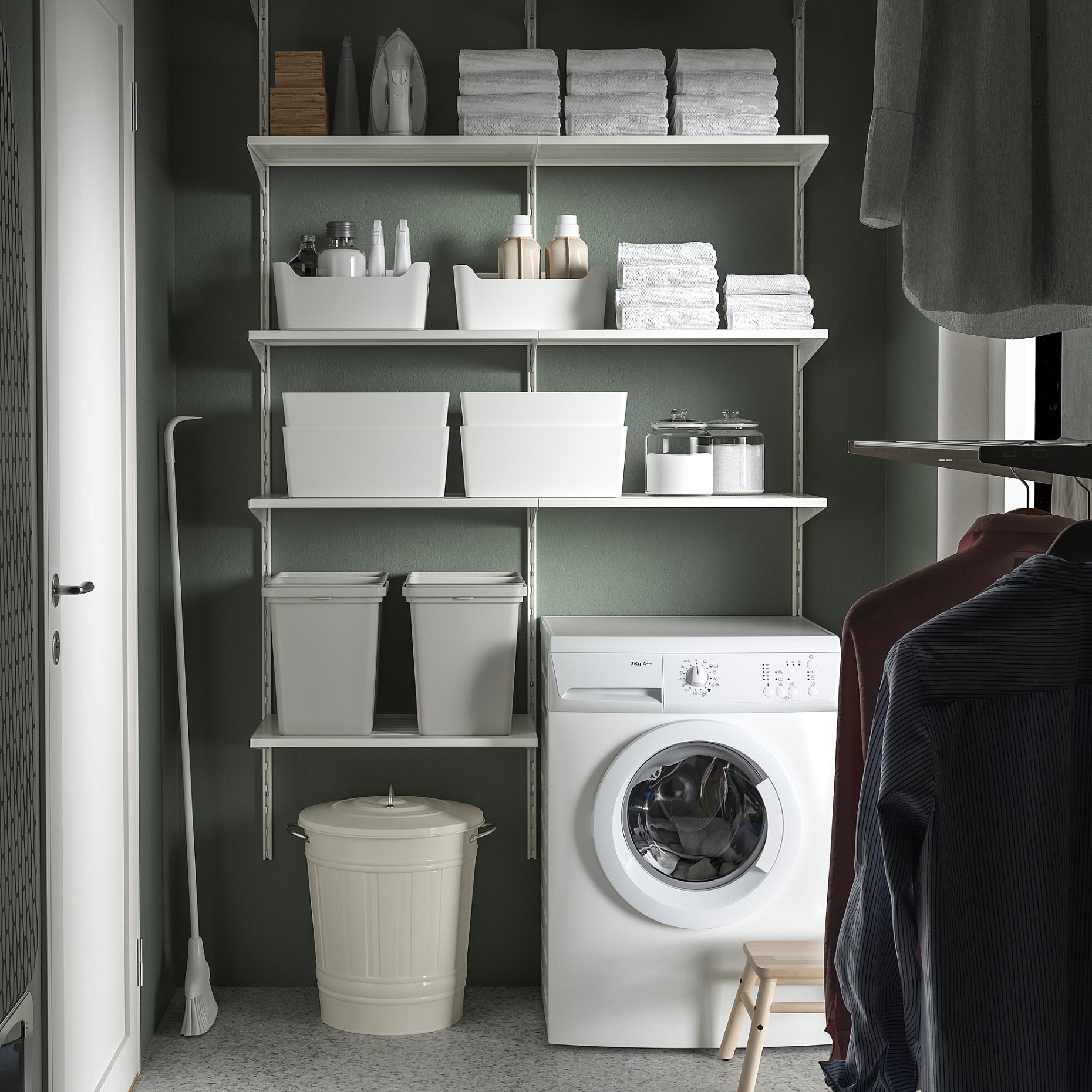 KNODD, bin with lid, 600.456.56