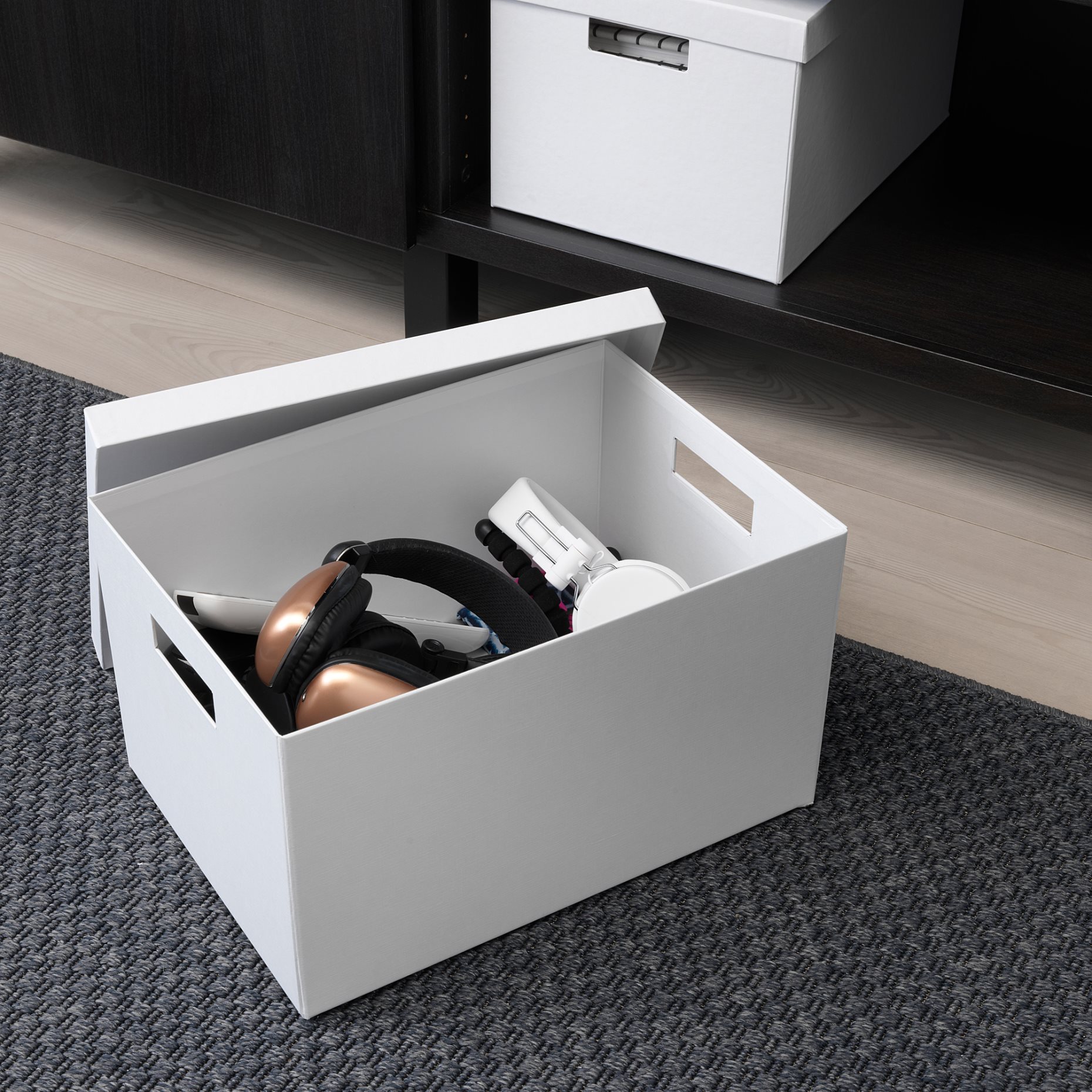 TJENA, storage box with lid, 603.954.28