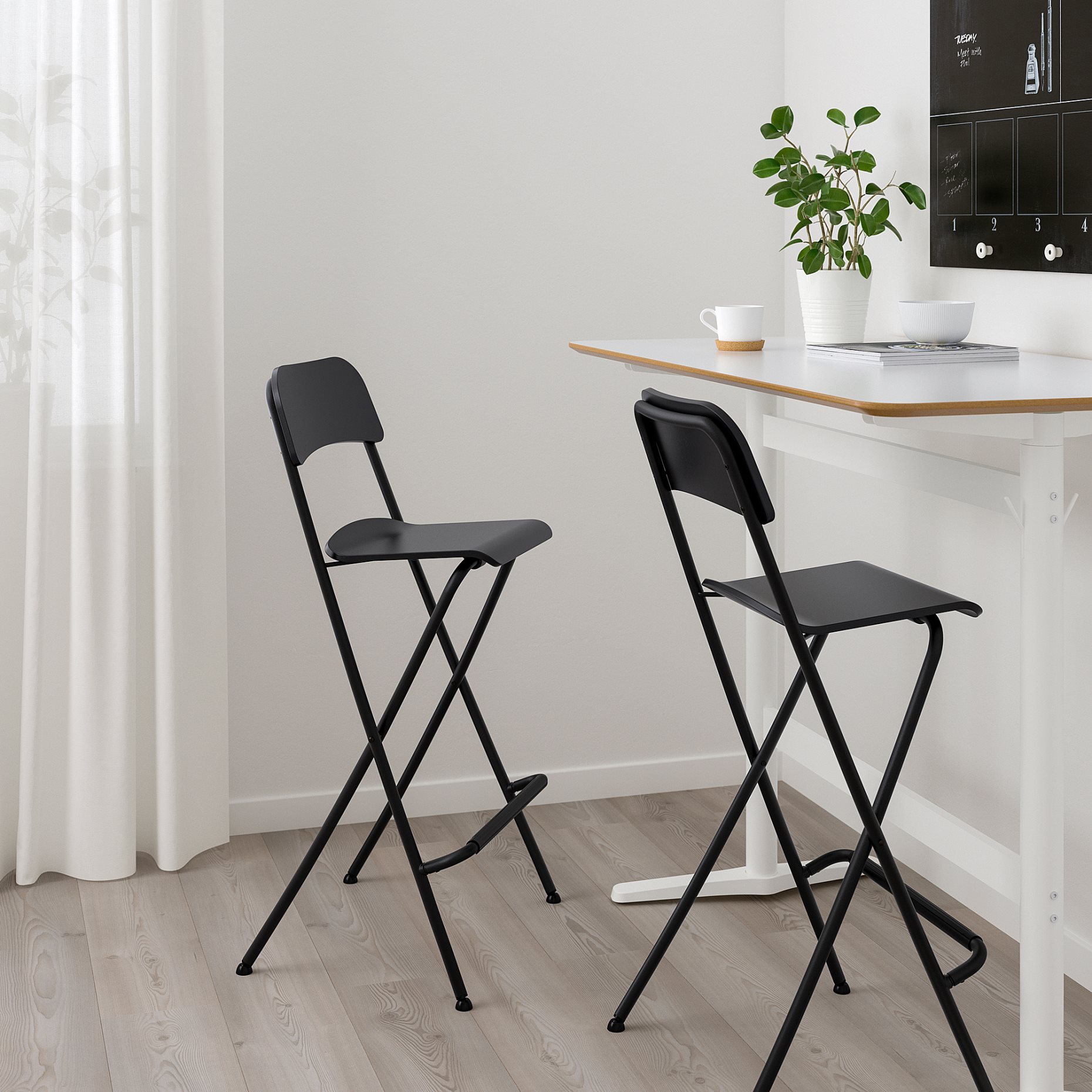 FRANKLIN, bar stool with backrest, foldable, 604.067.85