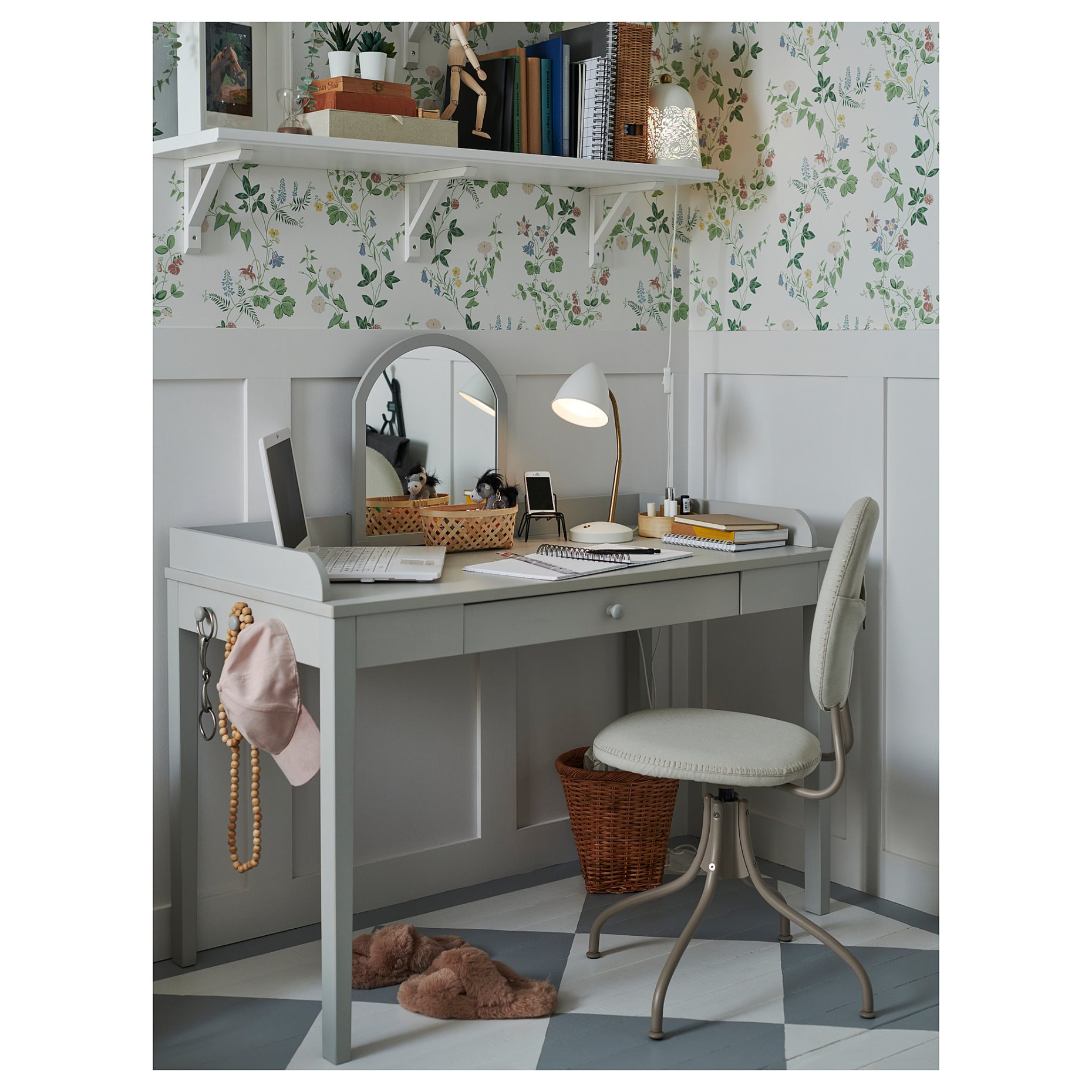 ISNÅLEN, φωτιστικό γραφείου με ενσωματωμένο φωτισμό LED, 605.012.64