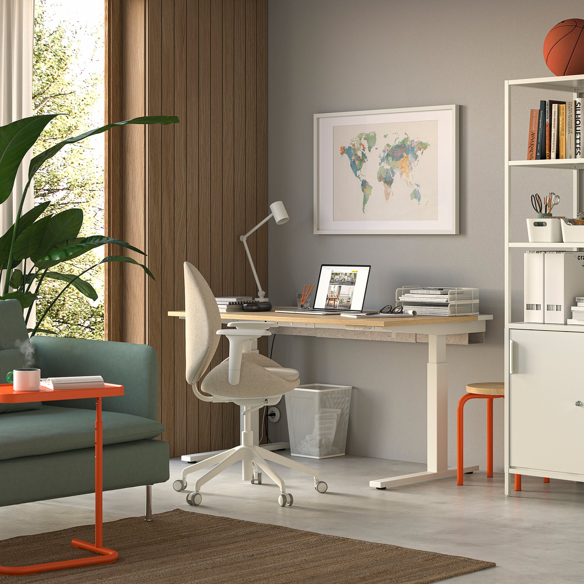 HATTEFJÄLL, office chair with armrests, 605.389.55