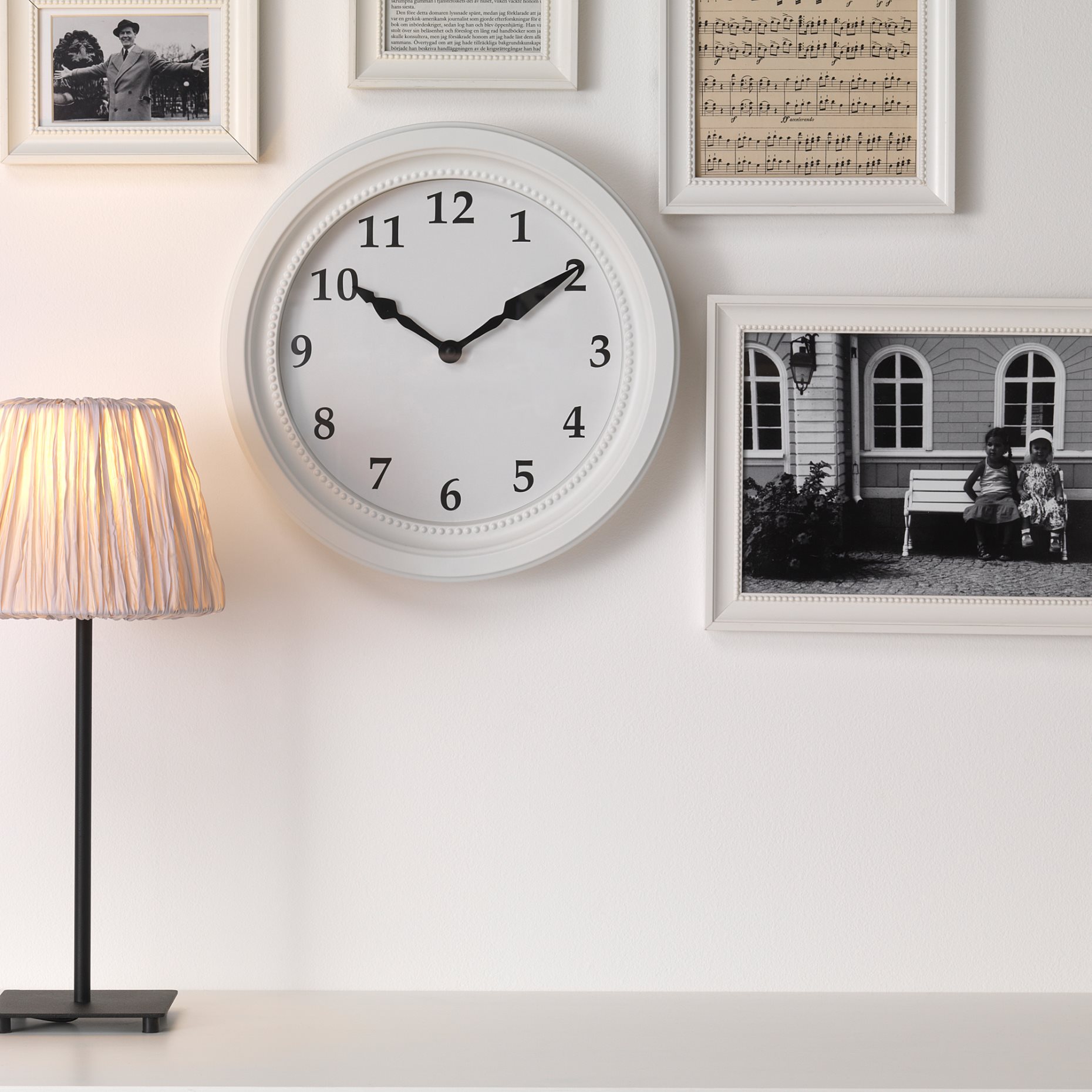 SÖNDRUM, wall clock low-voltage, 35 cm, 605.408.64