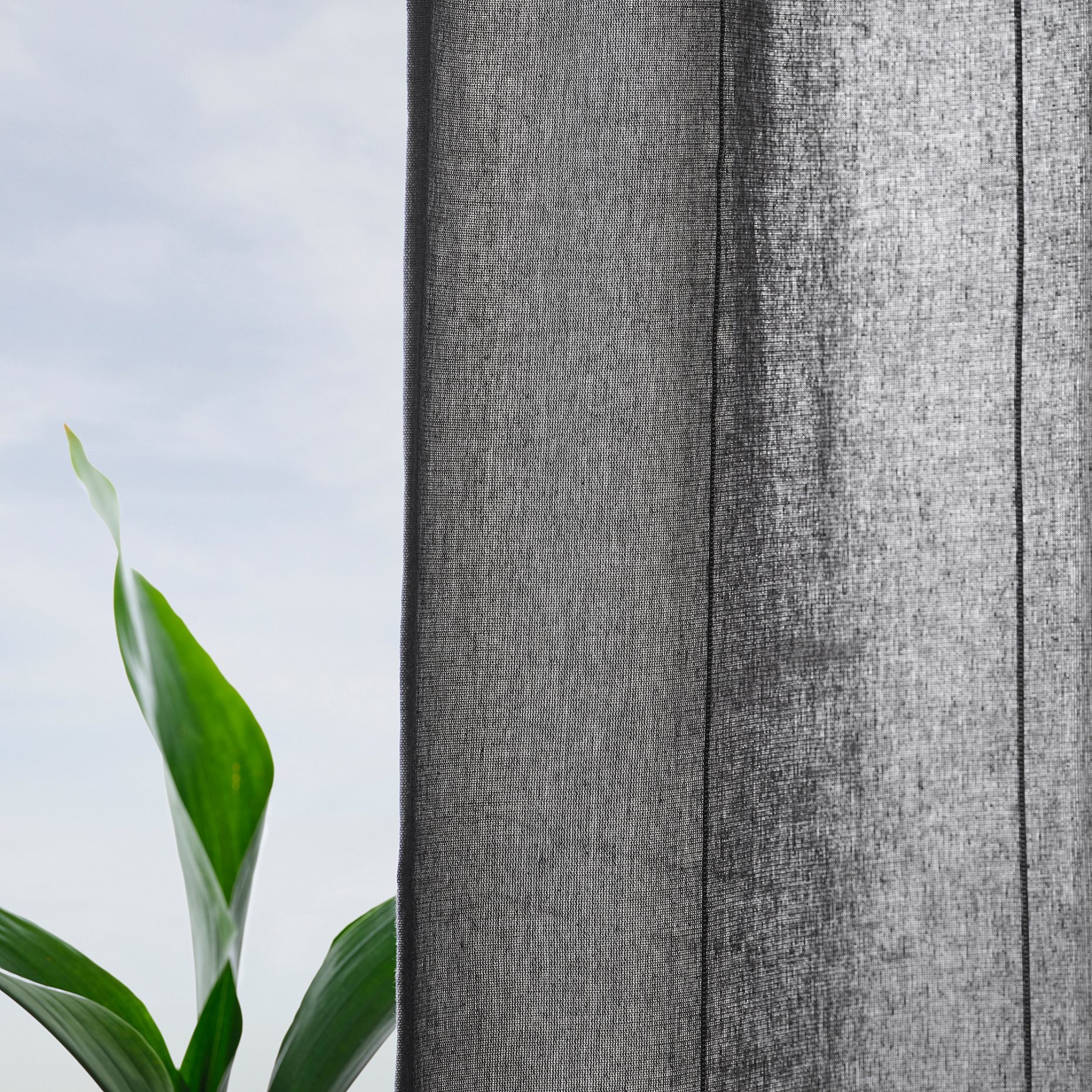 LENDA, κουρτίνα με τρέσα και δέστρα, 2 τεμ. 140x300 cm, 605.528.71