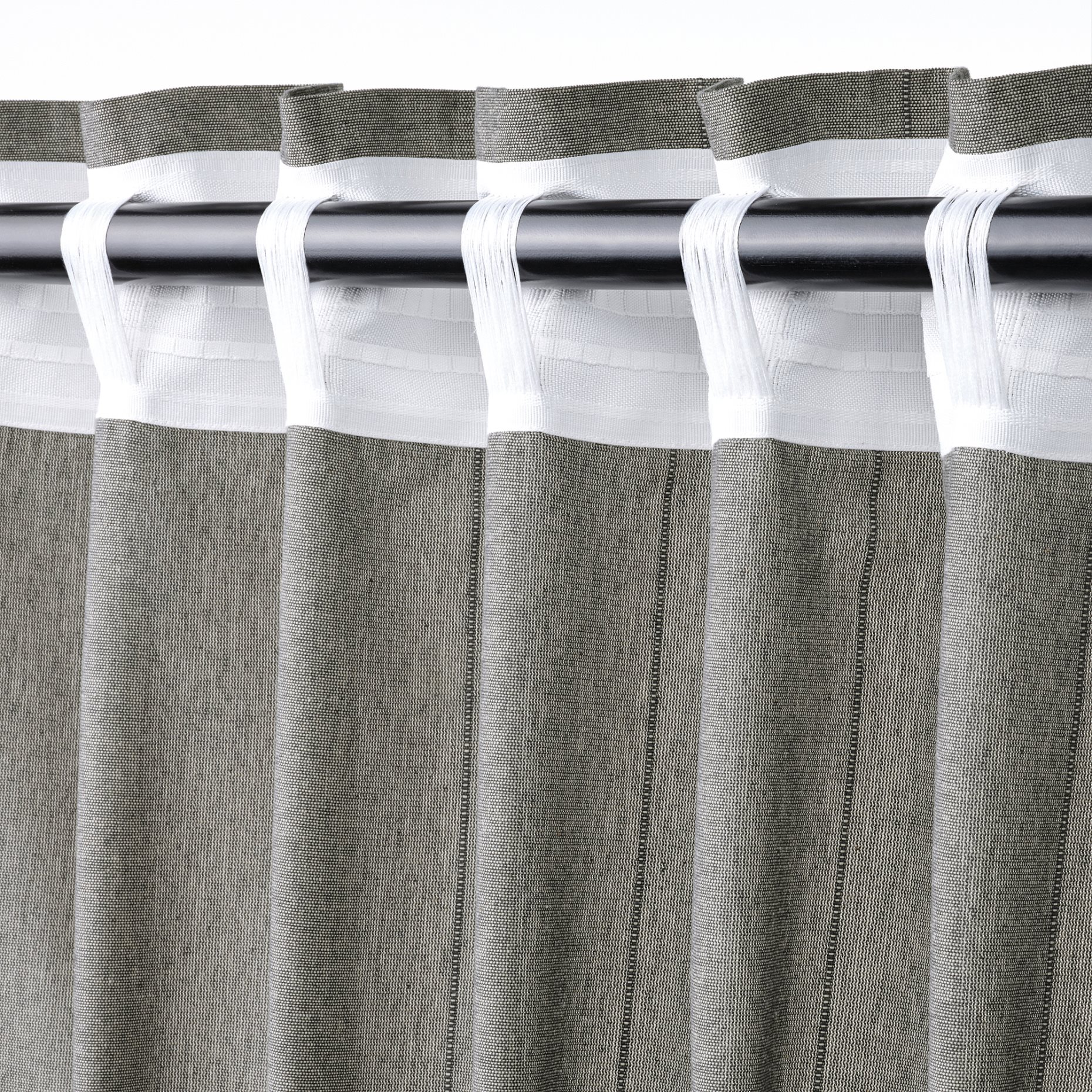 LENDA, curtains with tie-backs 1 pair, 140x300 cm, 605.528.71