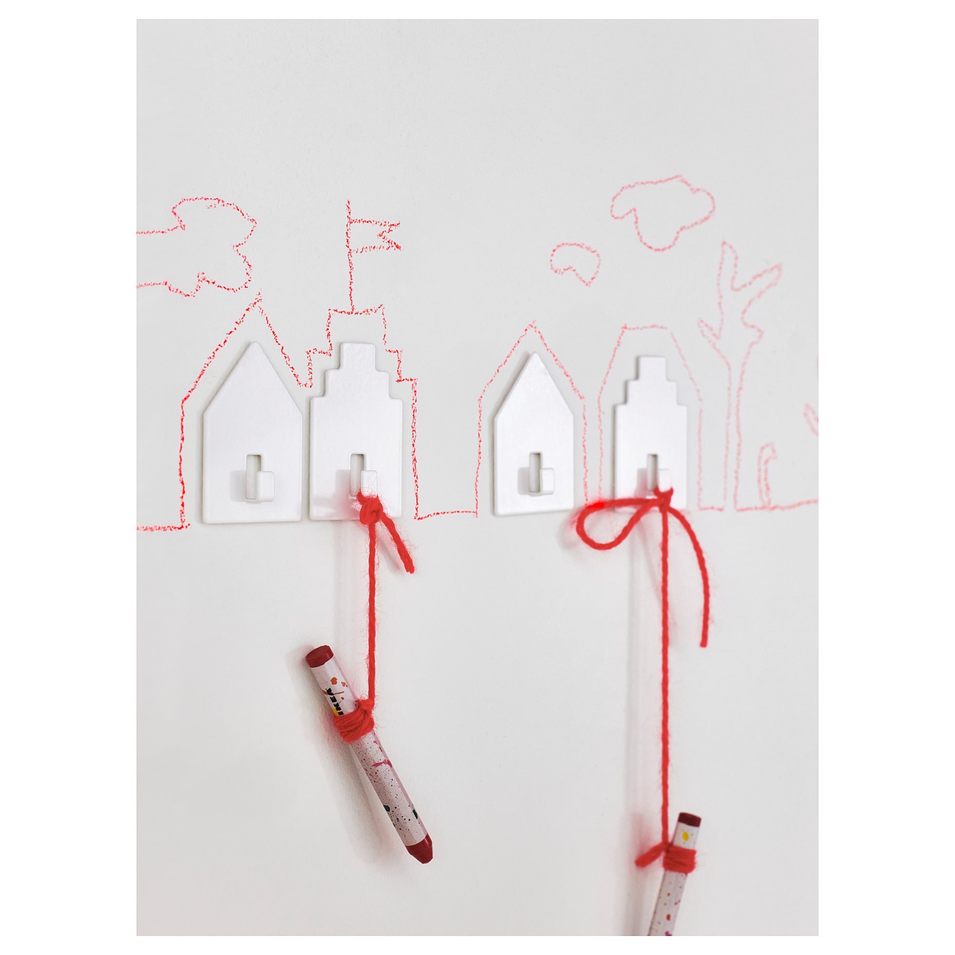 TIPPVAGN, hook self-adhesive, 2 pack, 605.637.04