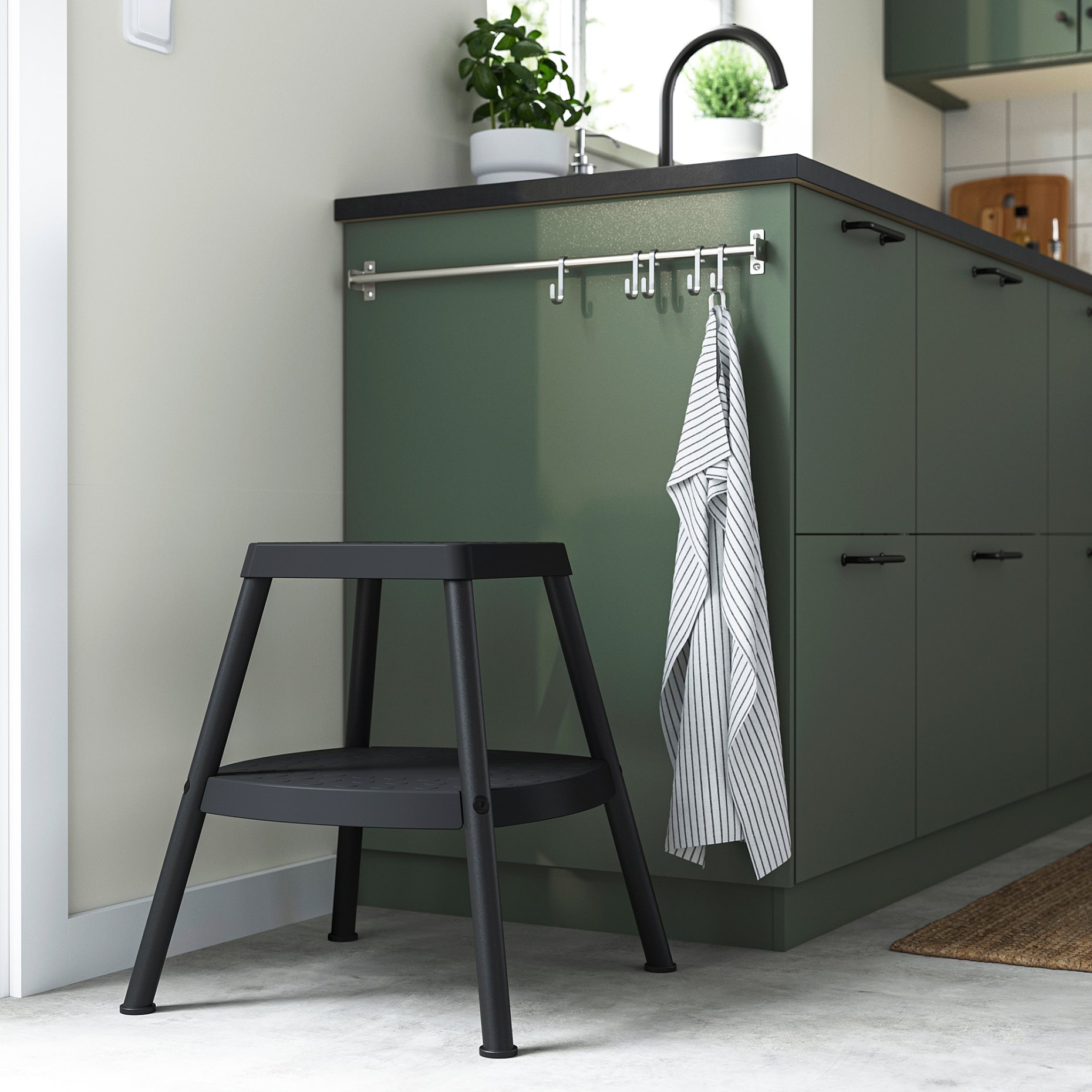 HADDARP, step stool, 4-way, 605.819.44