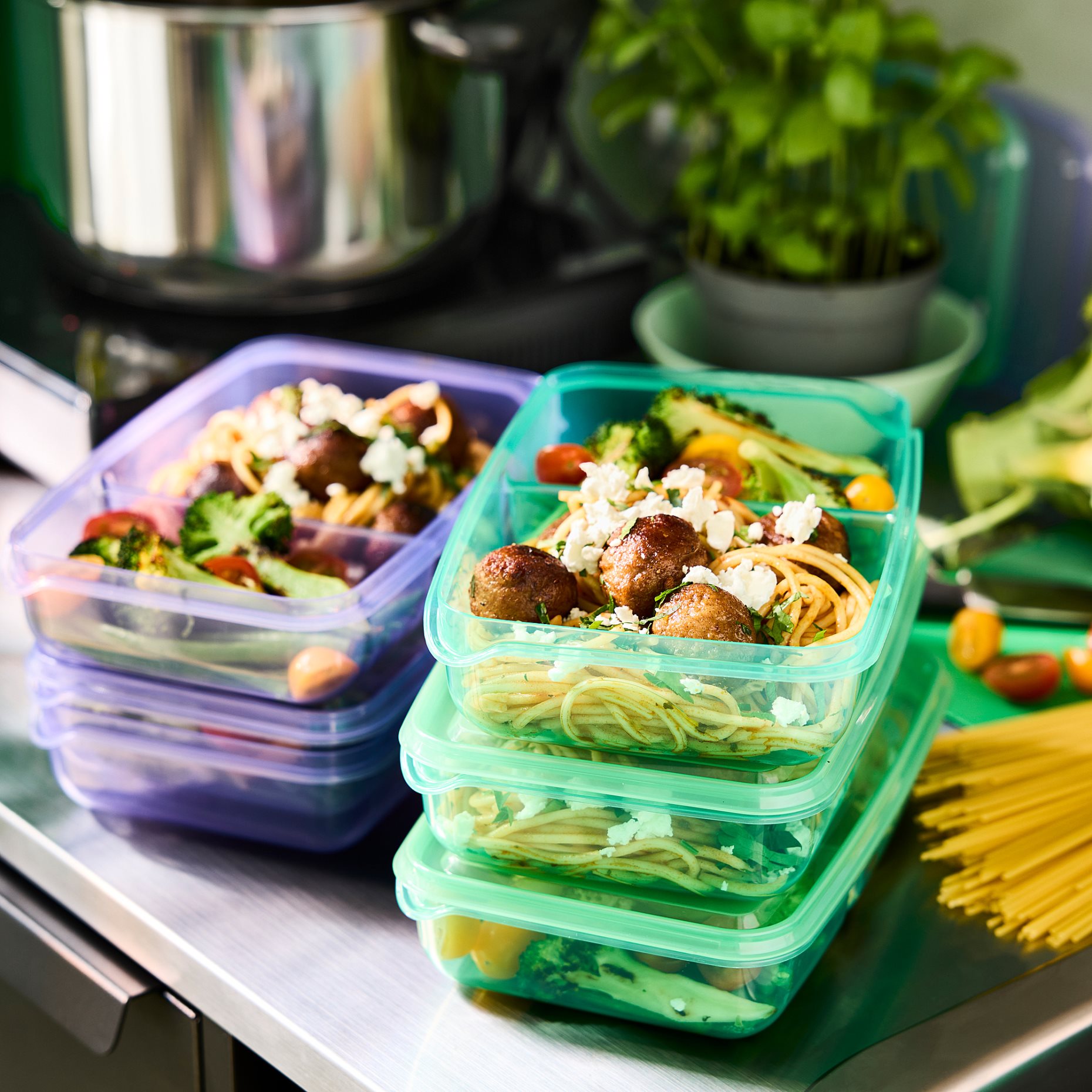 PRUTA, δοχείο για σάντουιτς με καπάκι, 2 τεμ. 22x14x5 cm, 605.967.09