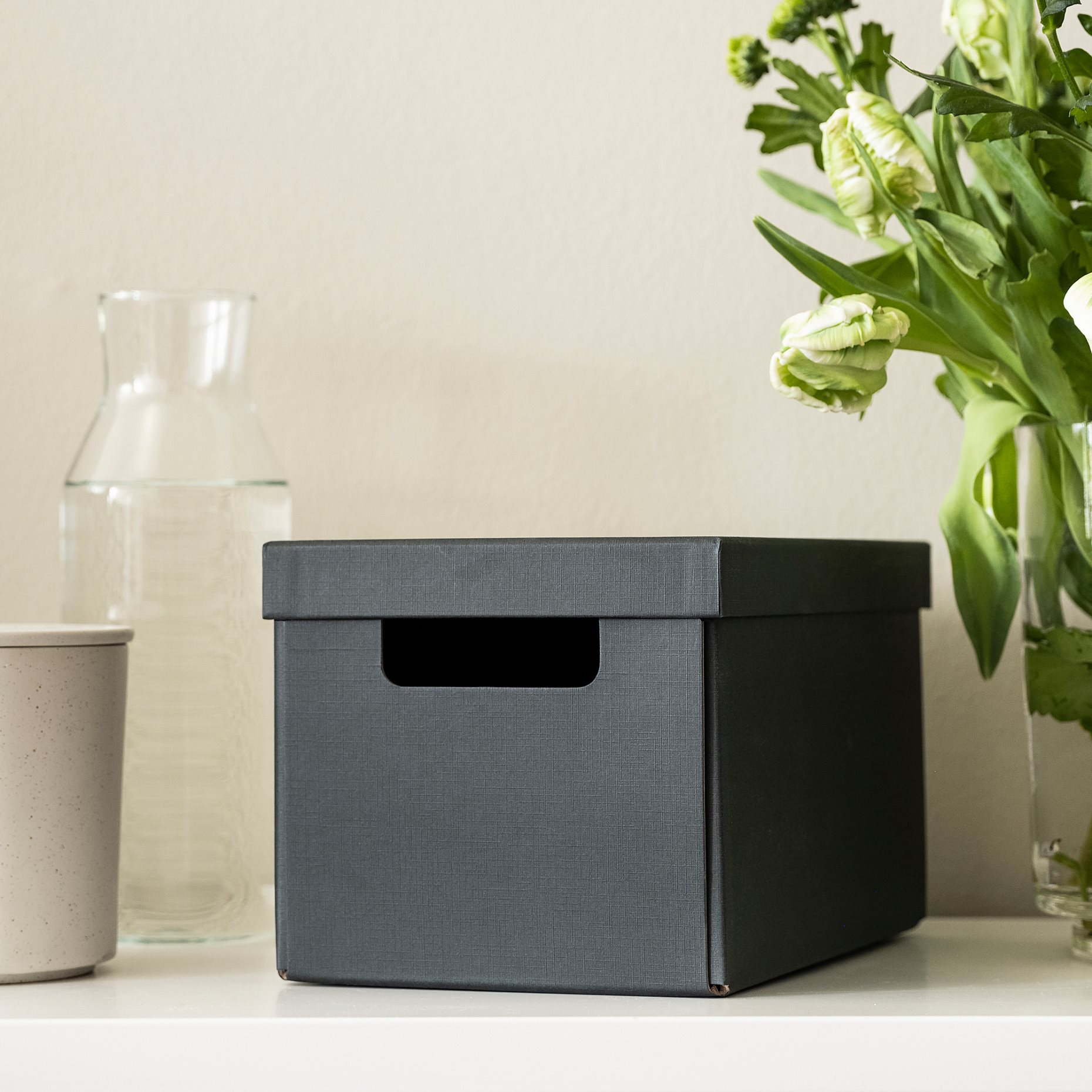 FJÄDERHARV, κουτί αποθήκευσης με καπάκι, 18x25x16 cm, 605.968.94