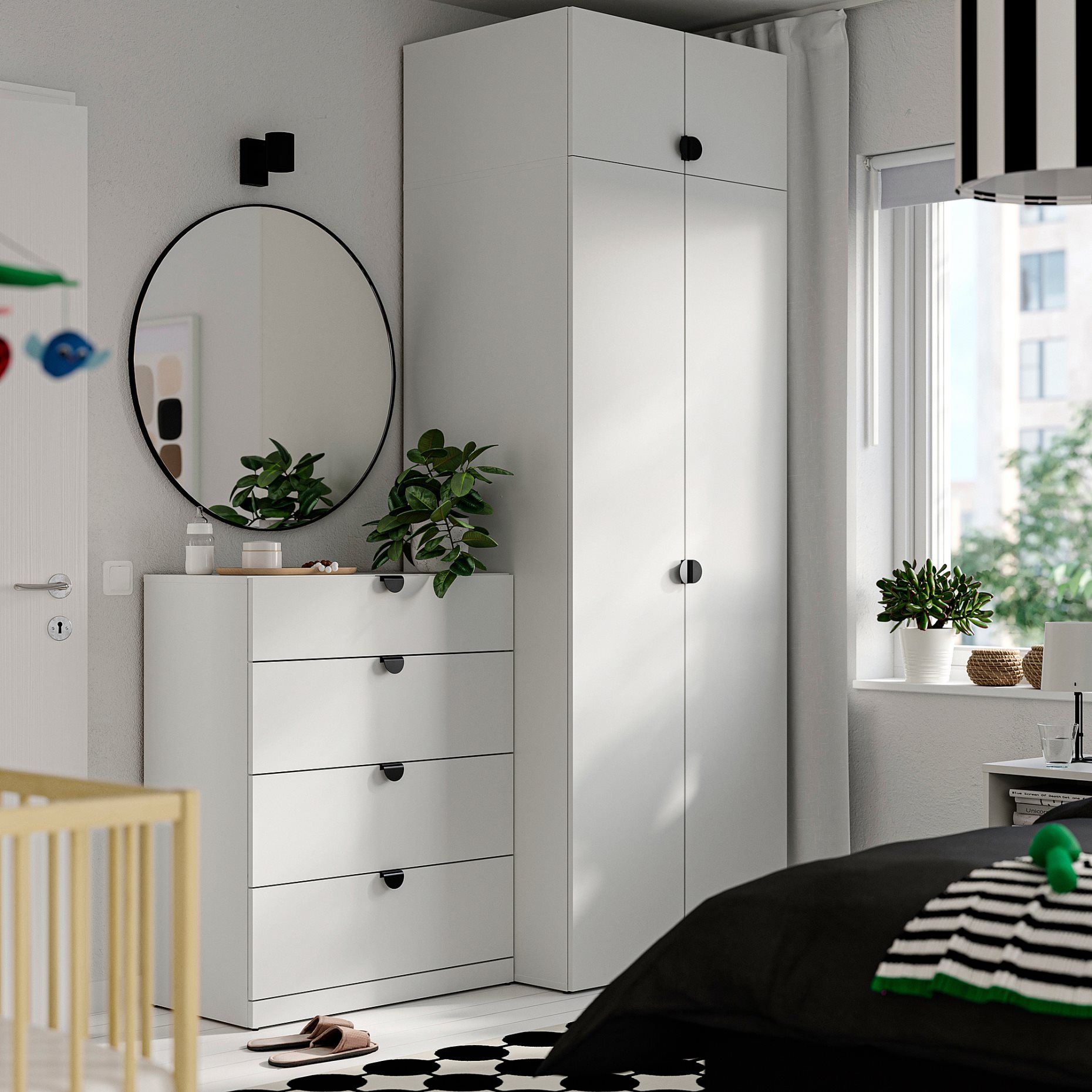 chest of 4 drawers, 80x42x100 cm, 605.993.50