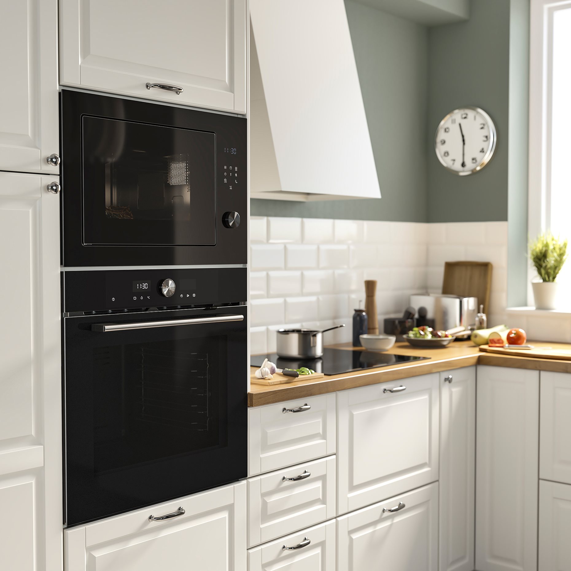 SPJUTBO, εντοιχιζόμενος φούρνος μικροκυμάτων/λειτουργία γκριλ/IKEA 500, 606.002.78