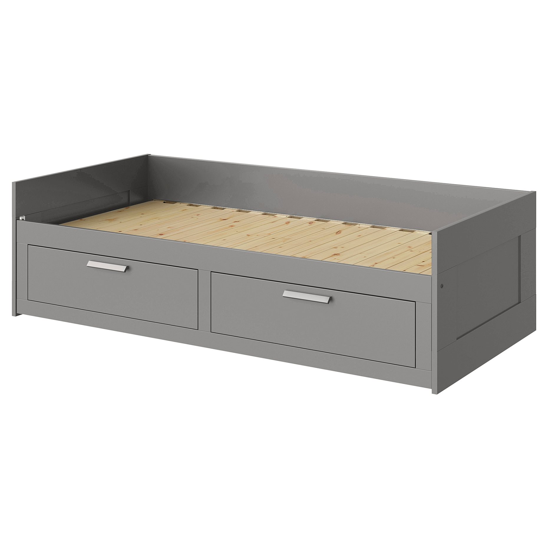 BRIMNES, day-bed frame with 2 drawers, 80x200 cm, 606.033.14